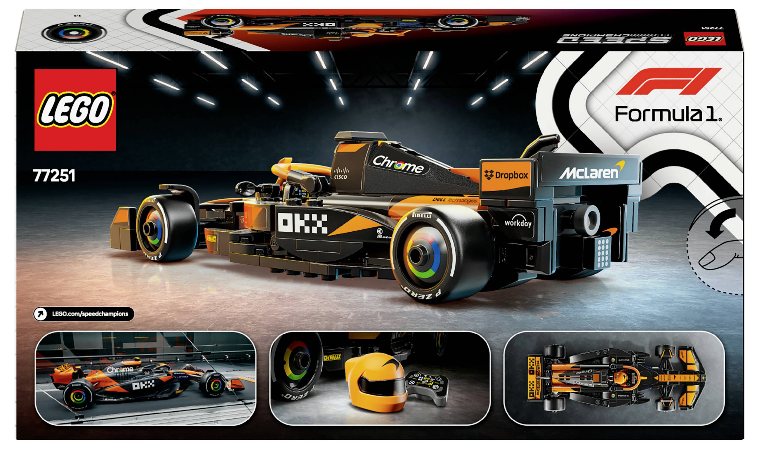 77251 LEGO® SPEED CHAMPIONS McLaren F1® Team MCL38 Rennauto