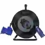 Sygonix SY-6684366 Kabeltrommel 25m Schwarz CEE-Cara-Stecker Sygonix SY-6684366 Kabeltrommel 25m Schwarz CEE-Cara-Stecker