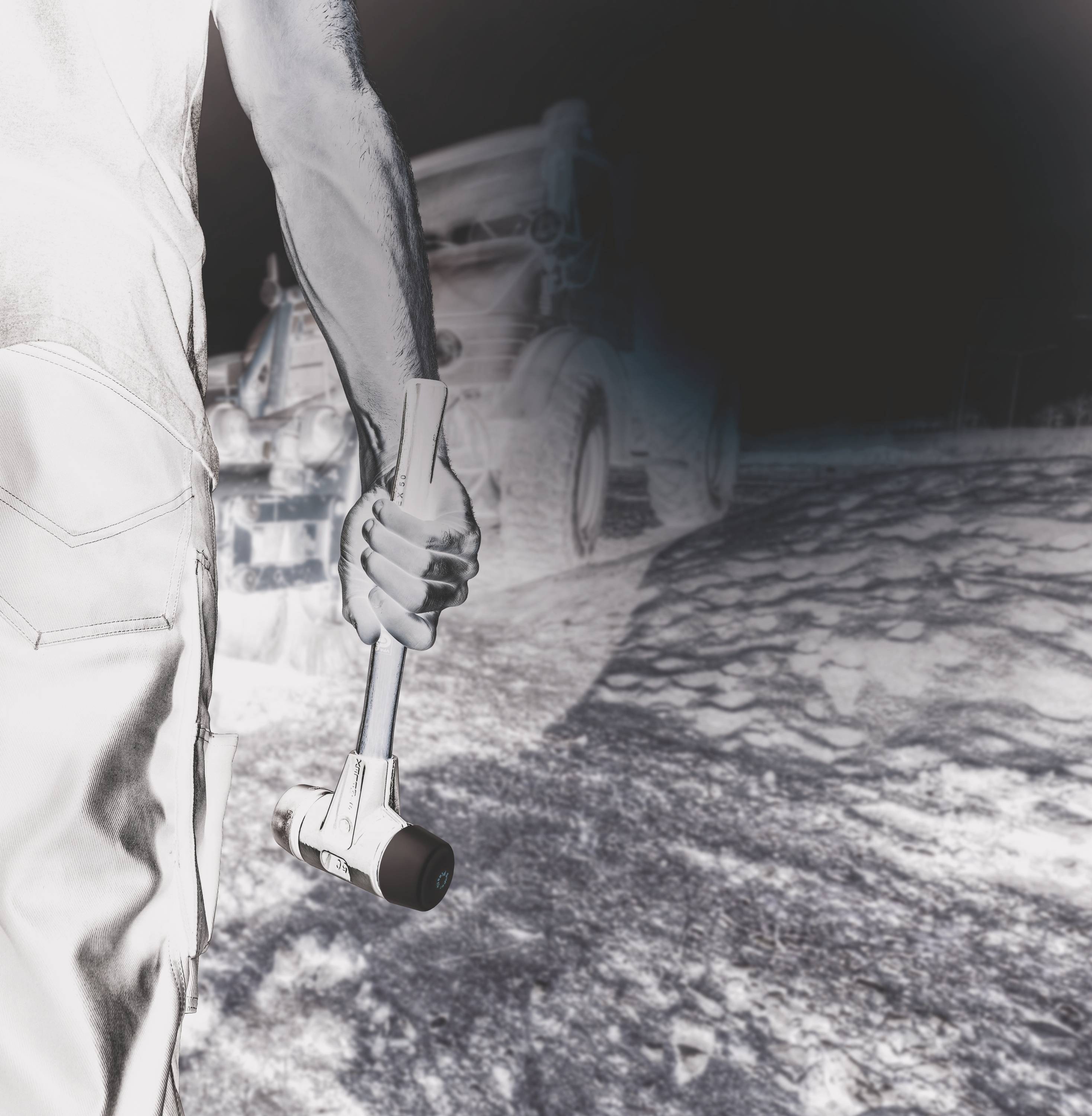 Halder SIMPLEX 3027.030 Schonhammer ergonomischer Griff, mittelhart 335 g 295 mm 1 St.