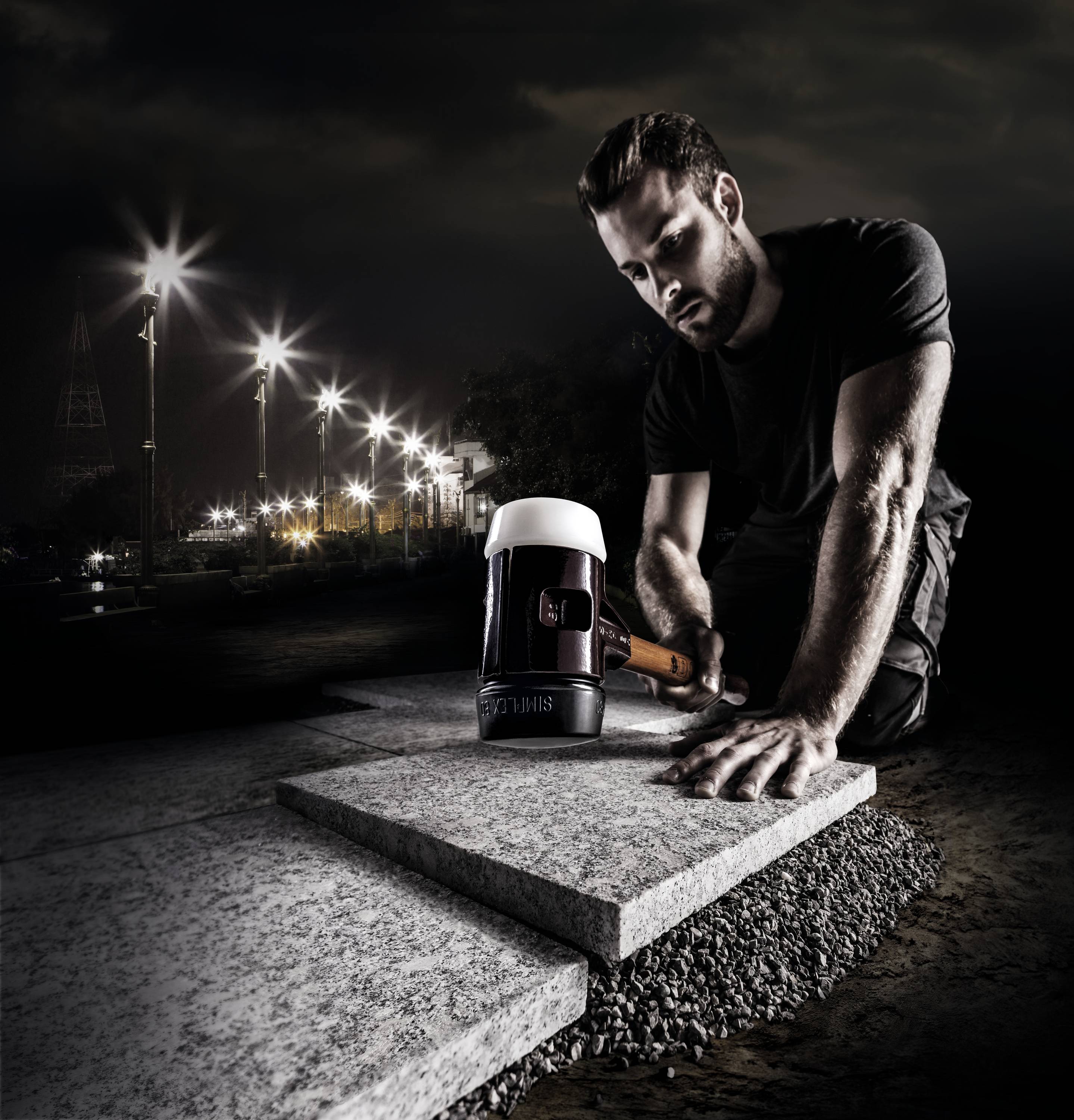 Halder SIMPLEX 3027.060 Schonhammer ergonomischer Griff, mittelhart 1510g 405mm 1St.