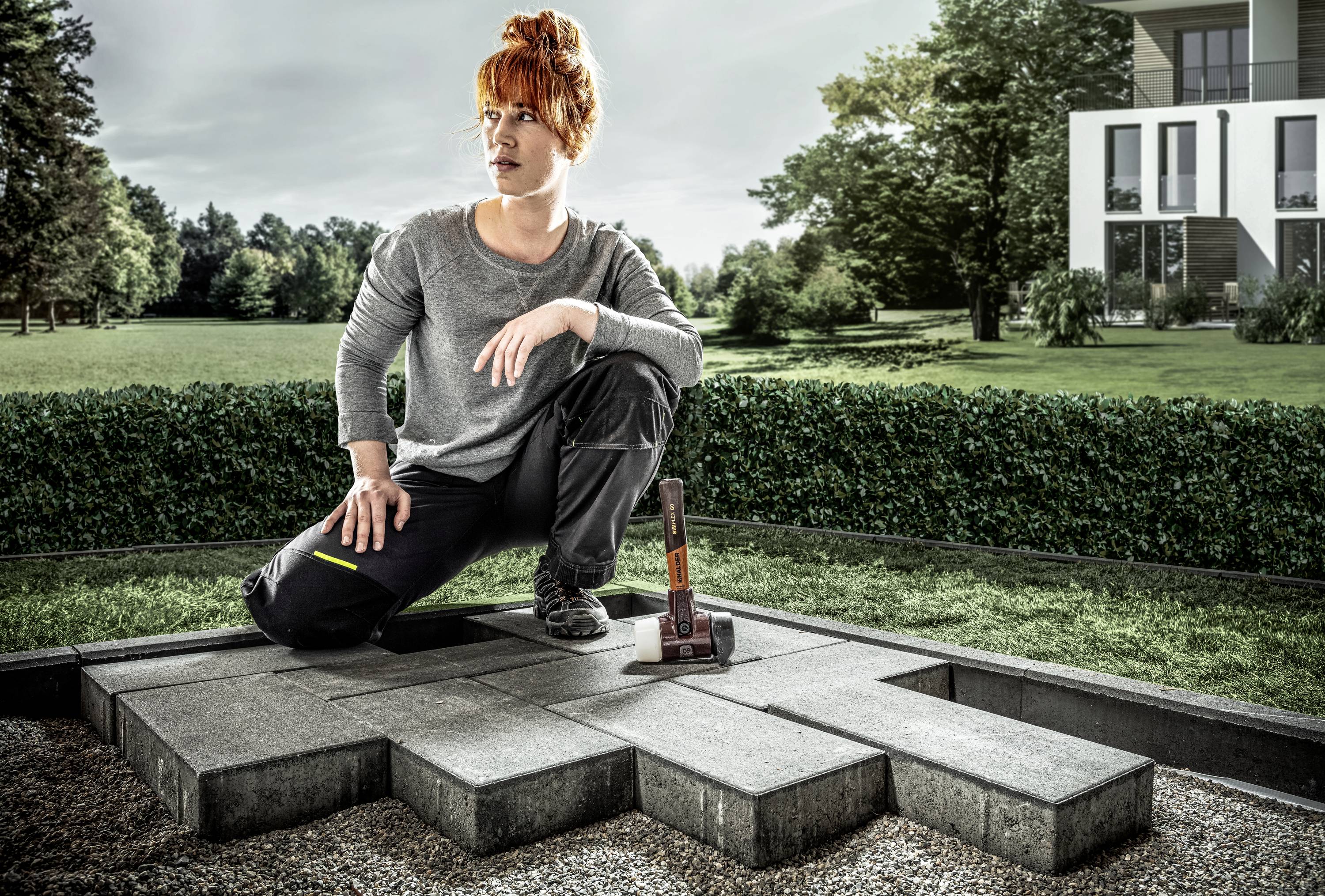 Halder SIMPLEX 3027.260 Vorschlaghammer ergonomischer Griff, mittelhart 1540g 405mm 1St.