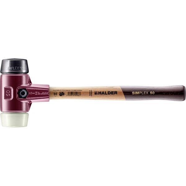 Halder SIMPLEX 3028.050 Schonhammer ergonomischer Griff, hart, mittelhart 1140g 370mm 1St. Halder SIMPLEX 3028.050 Schonhammer ergonomischer Griff, hart, mittelhart 1140g 370mm 1St.