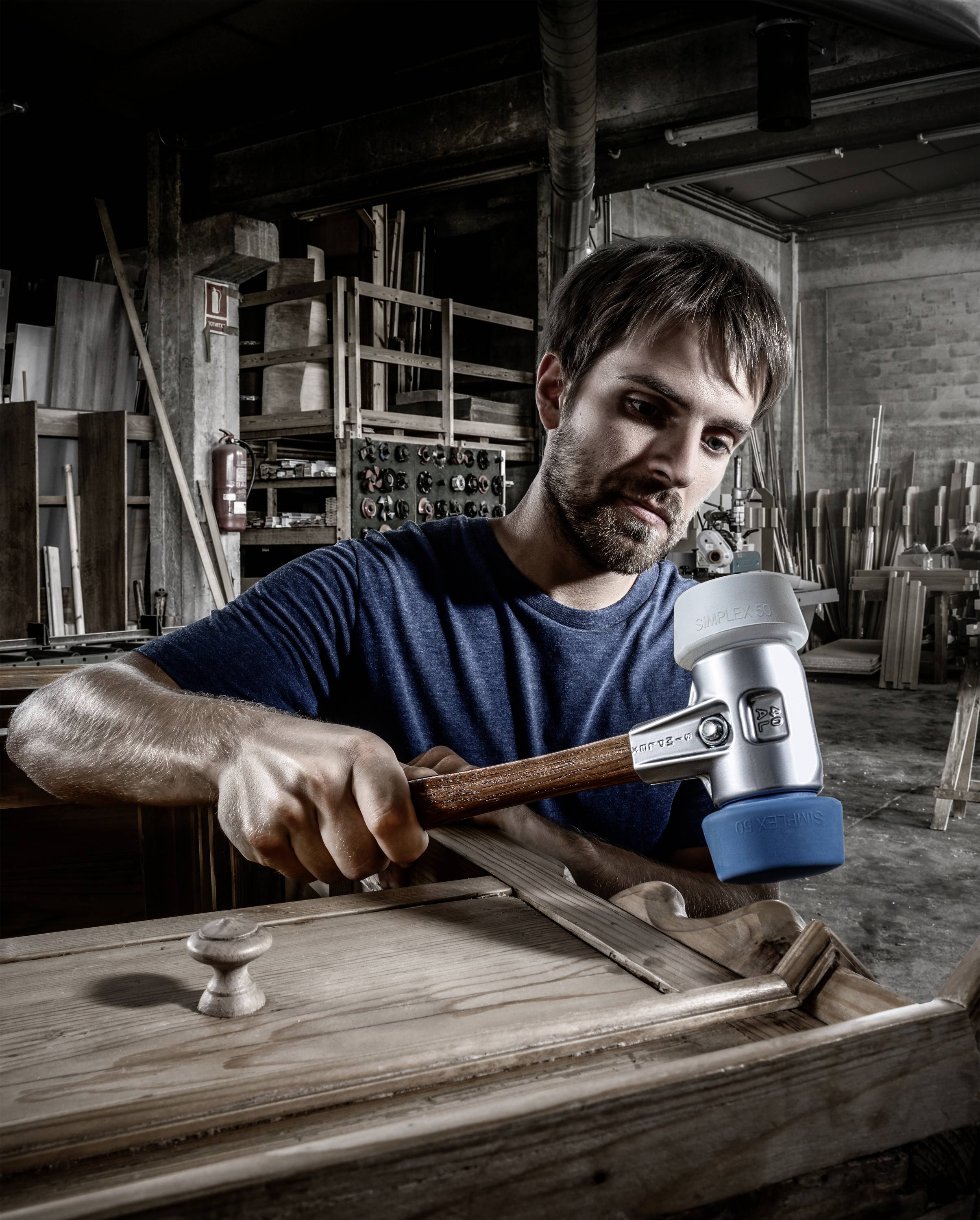 Halder SIMPLEX 3113.051 Schonhammer ergonomischer Griff, mittelhart, weich 630 g 330 mm 1 St.