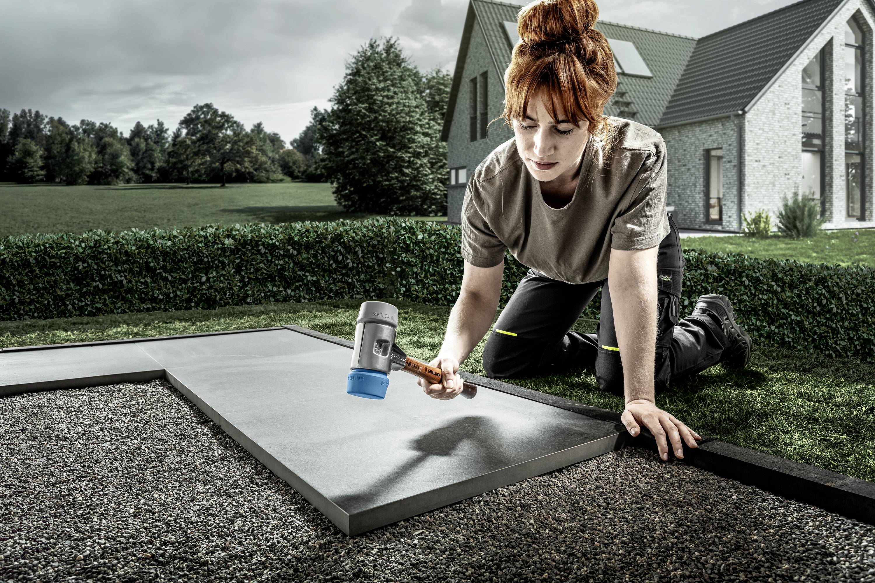 Halder SIMPLEX 3113.060 Schonhammer ergonomischer Griff, mittelhart, weich 850g 405mm 1St.