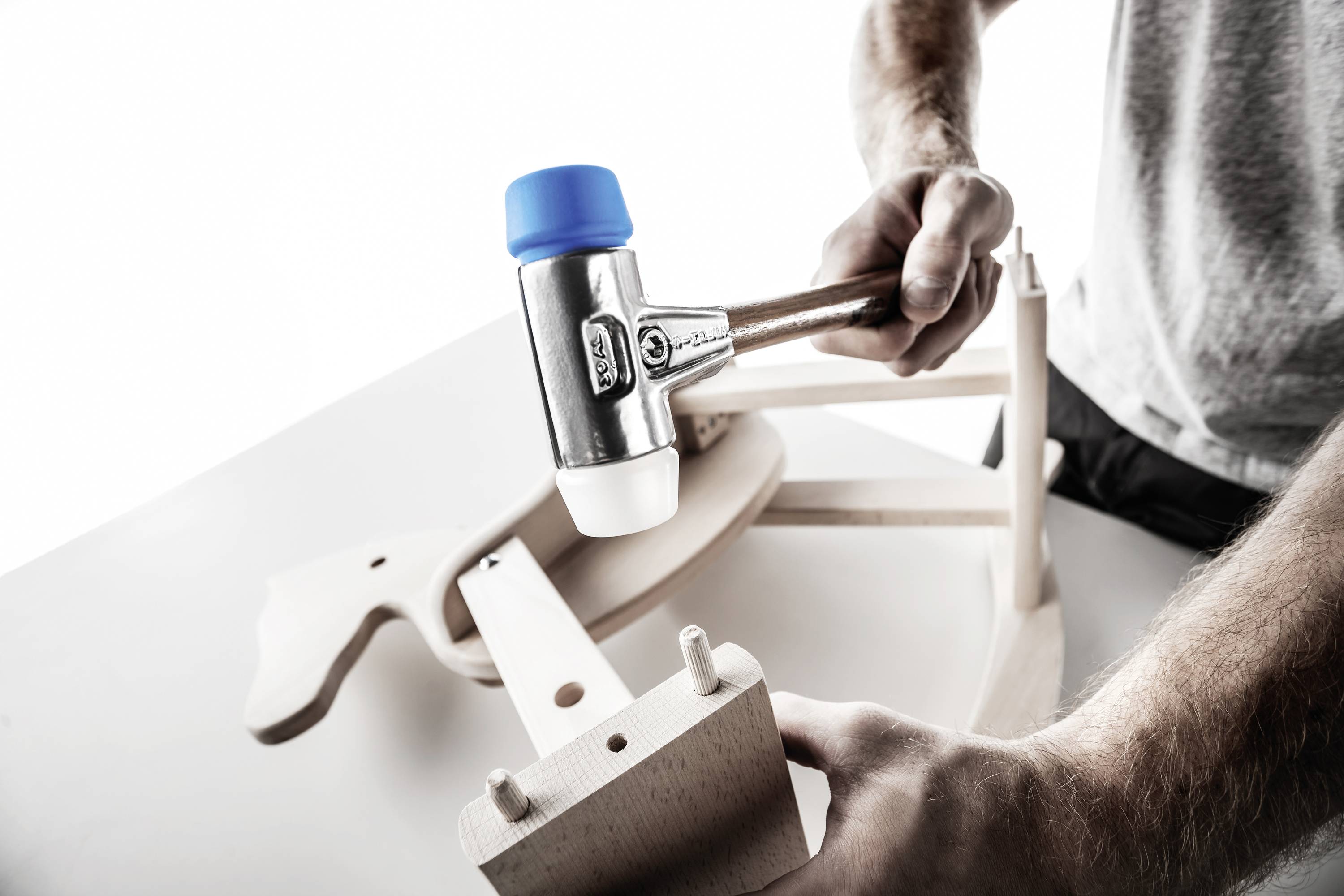 Halder SIMPLEX 3117.030 Schonhammer ergonomischer Griff, mittelhart, weich 185g 295mm 1St.