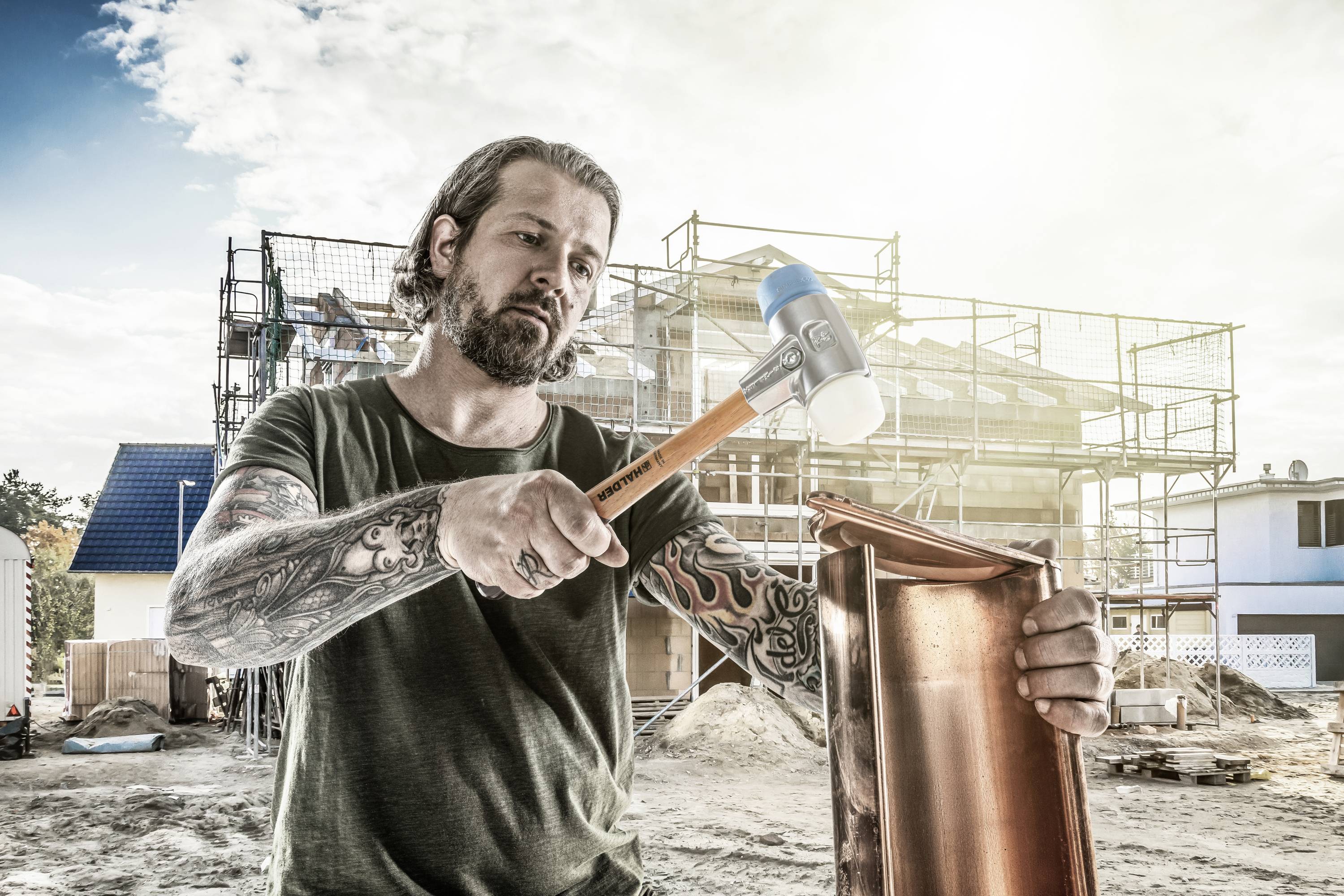 Halder SIMPLEX 3118.040 Schonhammer ergonomischer Griff, hart, weich 380g 325mm 1St.