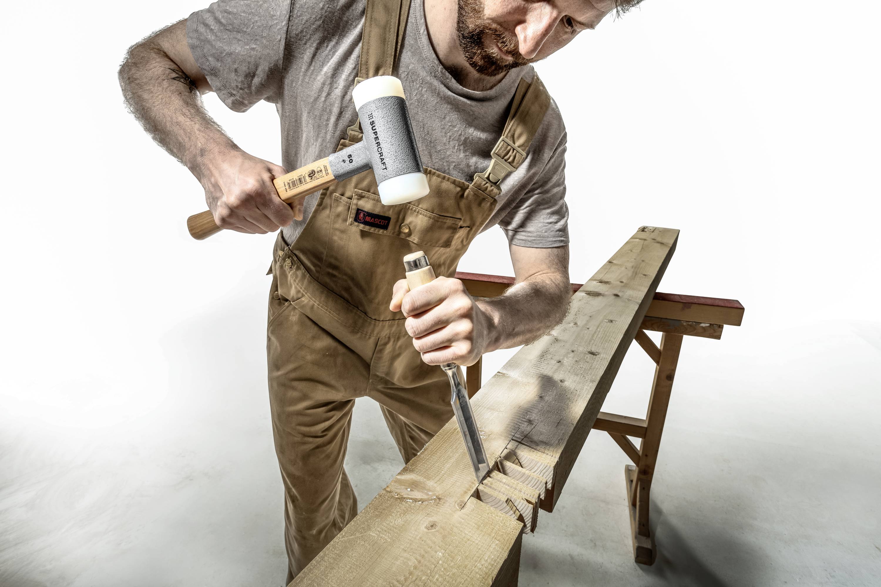 Halder SUPERCRAFT 3366.050 Schonhammer ergonomischer Griff, hart, rückschlagsfrei 990g 365mm 1St.