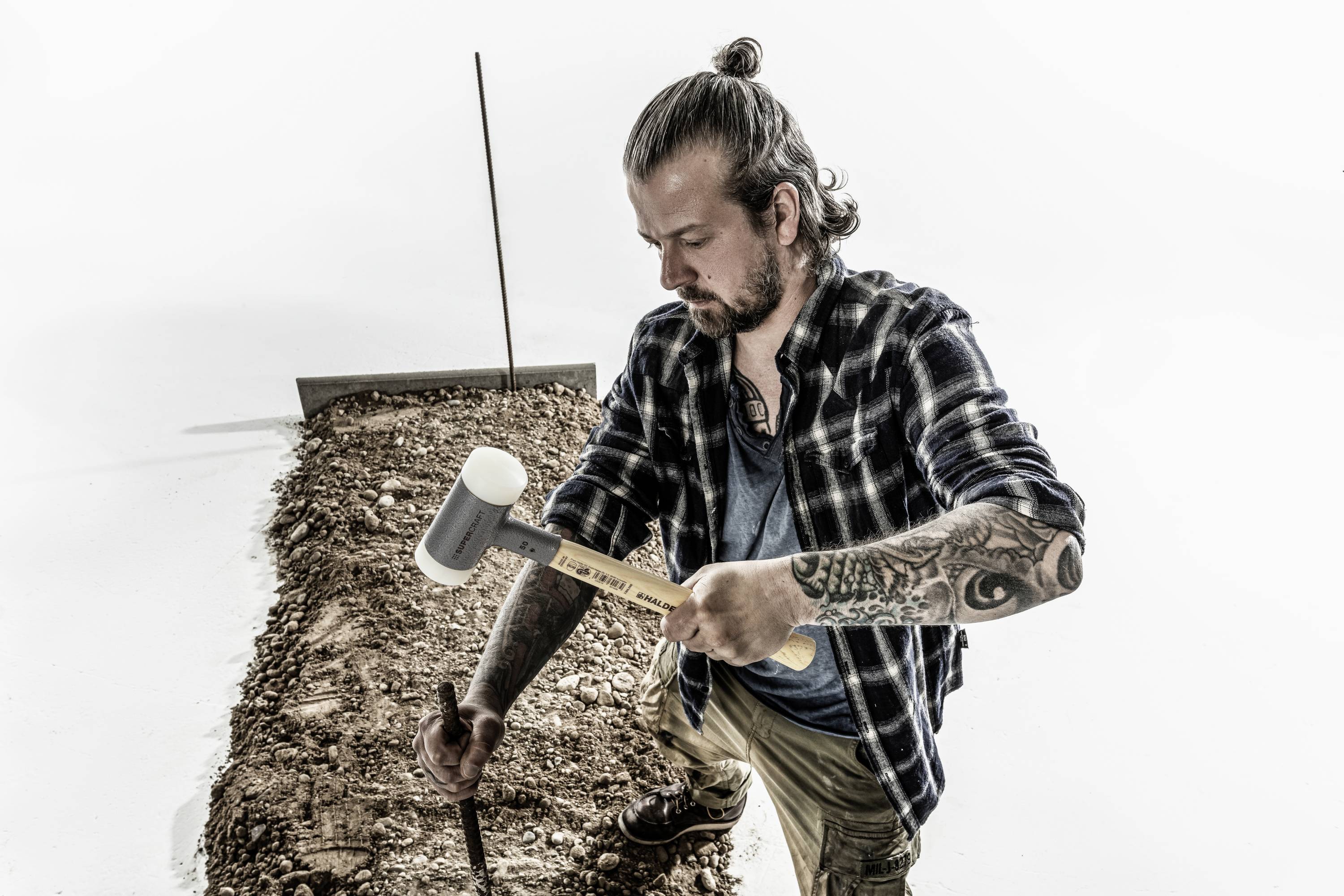 Halder SUPERCRAFT 3366.050 Schonhammer ergonomischer Griff, hart, rückschlagsfrei 990g 365mm 1St.