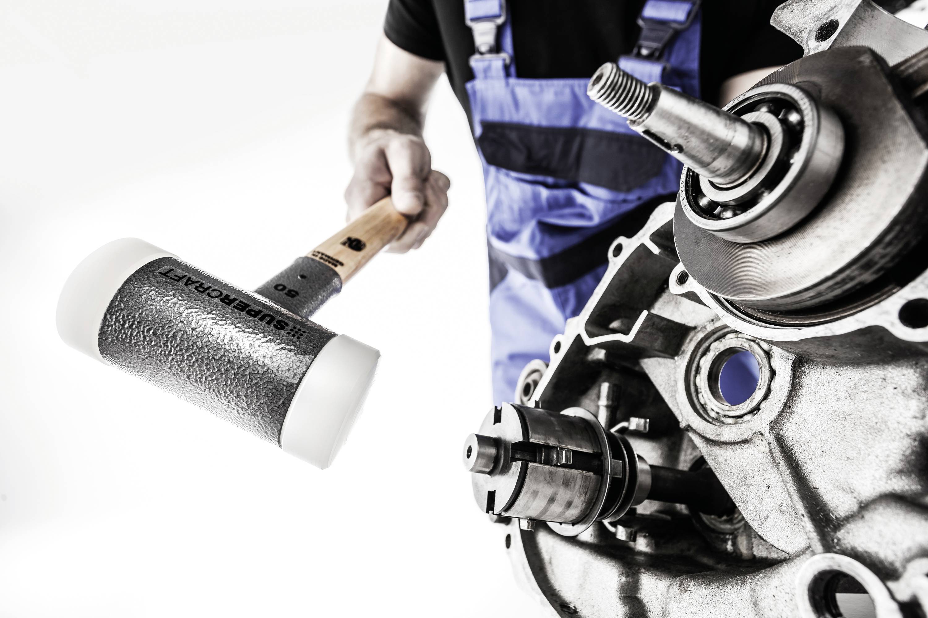 Halder SUPERCRAFT 3366.060 Schonhammer ergonomischer Griff, hart, rückschlagsfrei 1705 g 360 mm 1 S