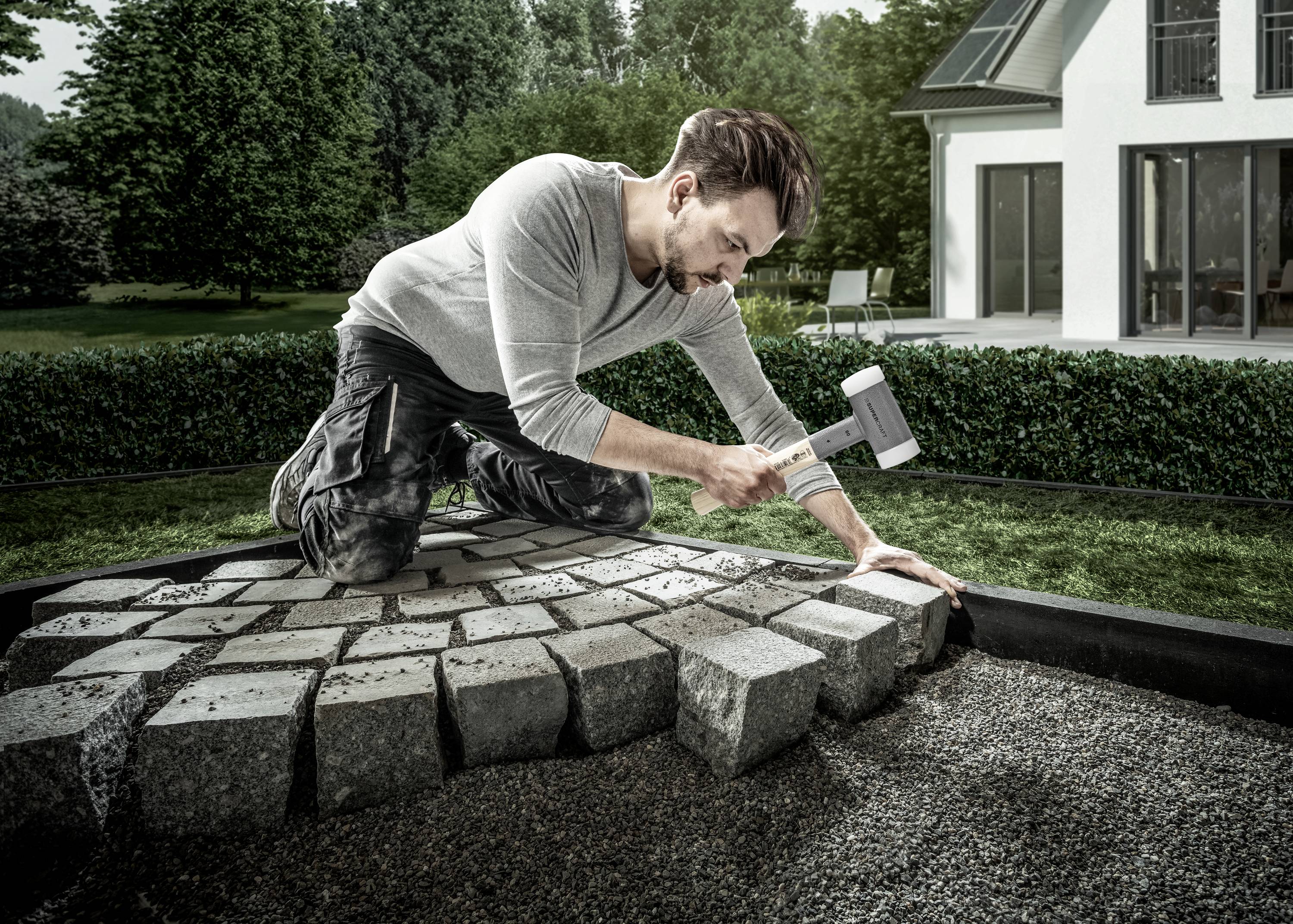 Halder SUPERCRAFT 3366.060 Schonhammer ergonomischer Griff, hart, rückschlagsfrei 1705g 360mm 1St.