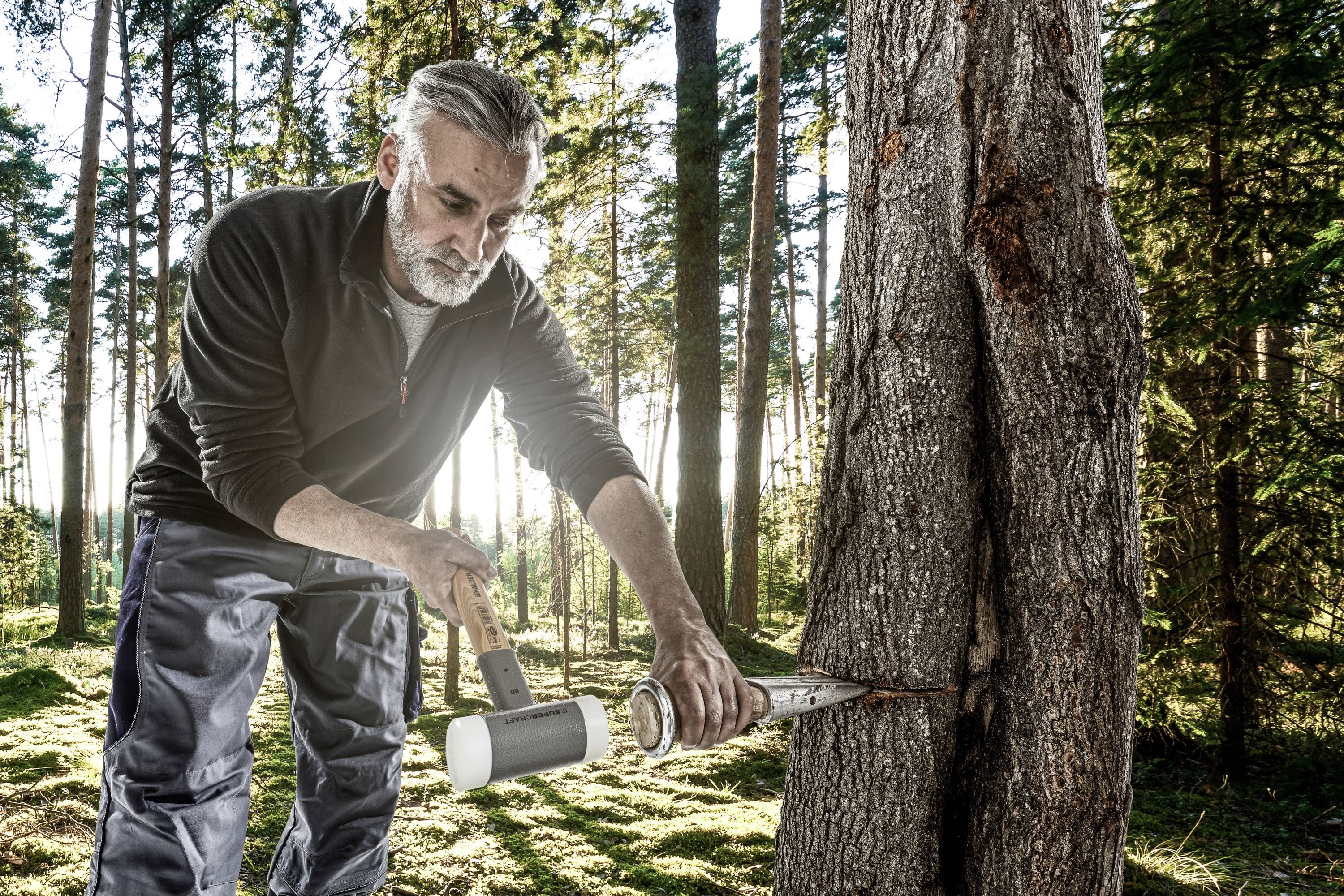 Halder SUPERCRAFT 3366.060 Schonhammer ergonomischer Griff, hart, rückschlagsfrei 1705 g 360 mm 1 S