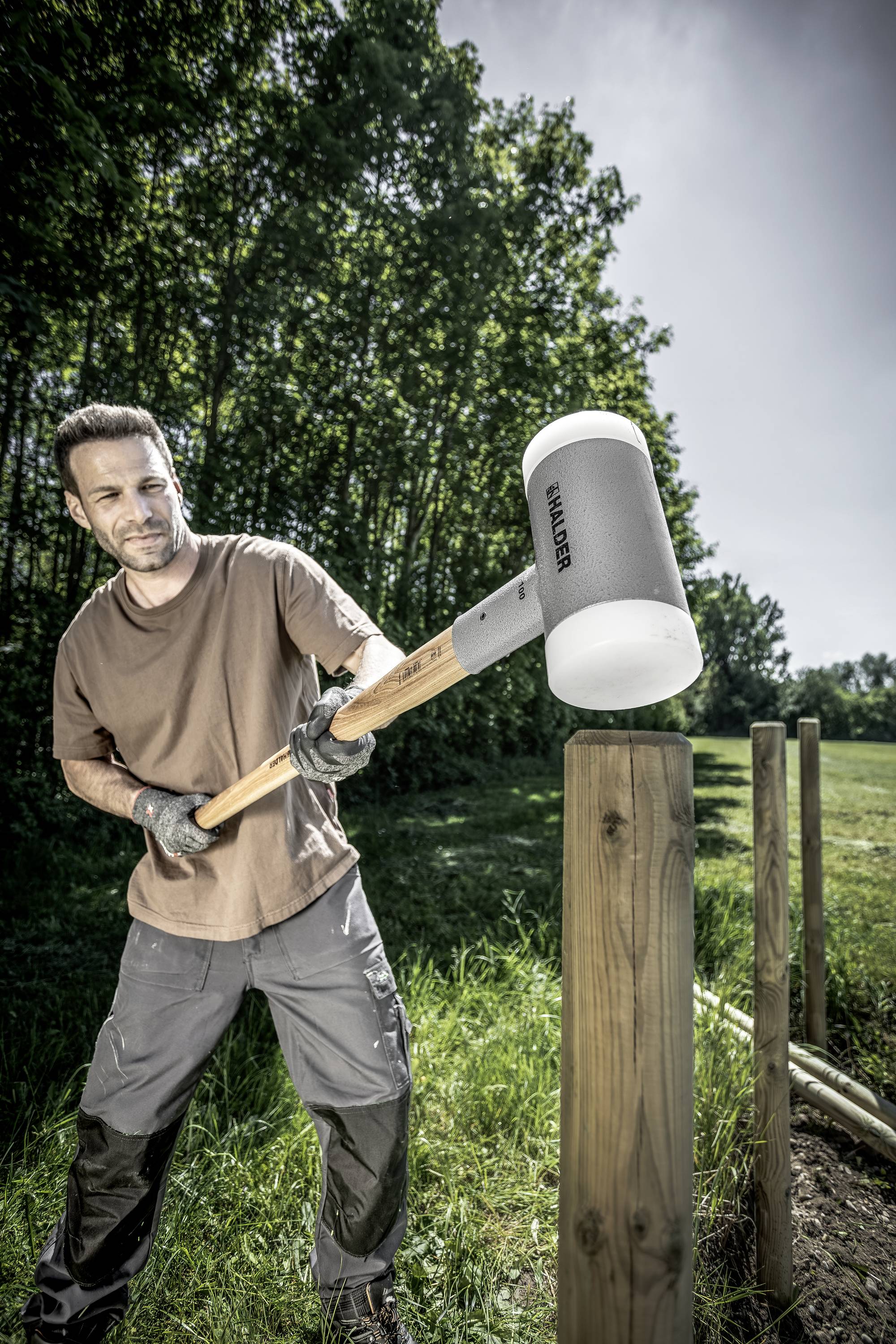 Halder SUPERCRAFT 3366.107 Vorschlaghammer ergonomischer Griff, hart, rückschlagsfrei 7050g 1000mm 1St.