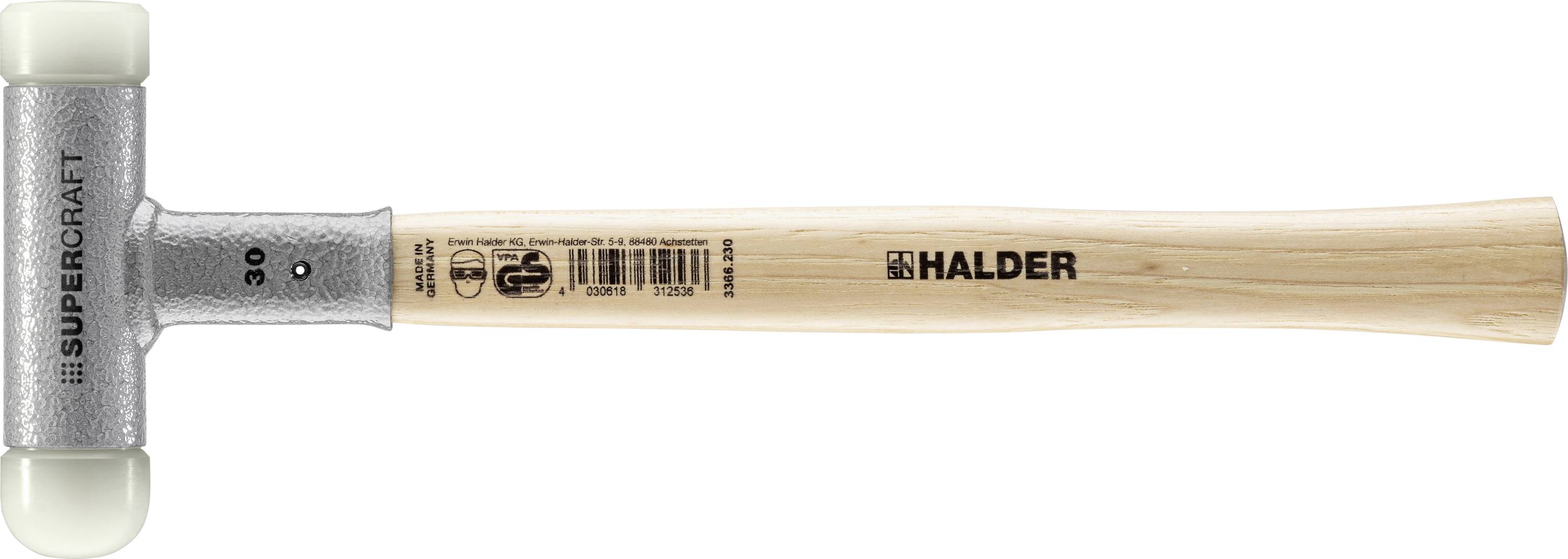 Halder SUPERCRAFT 3366.230 Schonhammer ergonomischer Griff, hart, rückschlagsfrei 460g 330mm 1St.
