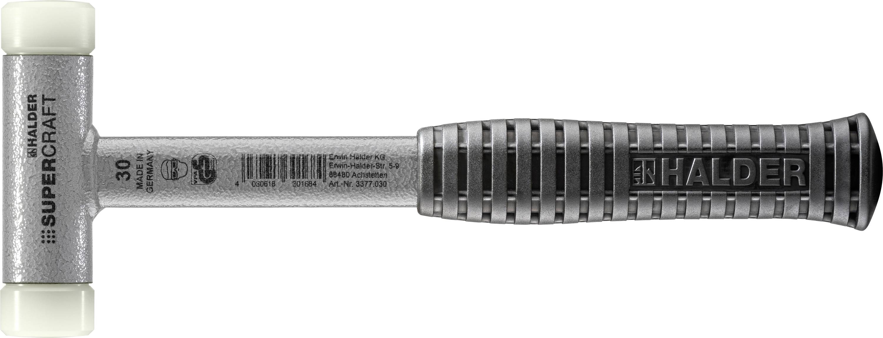 Halder SUPERCRAFT 3377.030 Schonhammer ergonomischer Griff, hart 585g 295mm 1St.