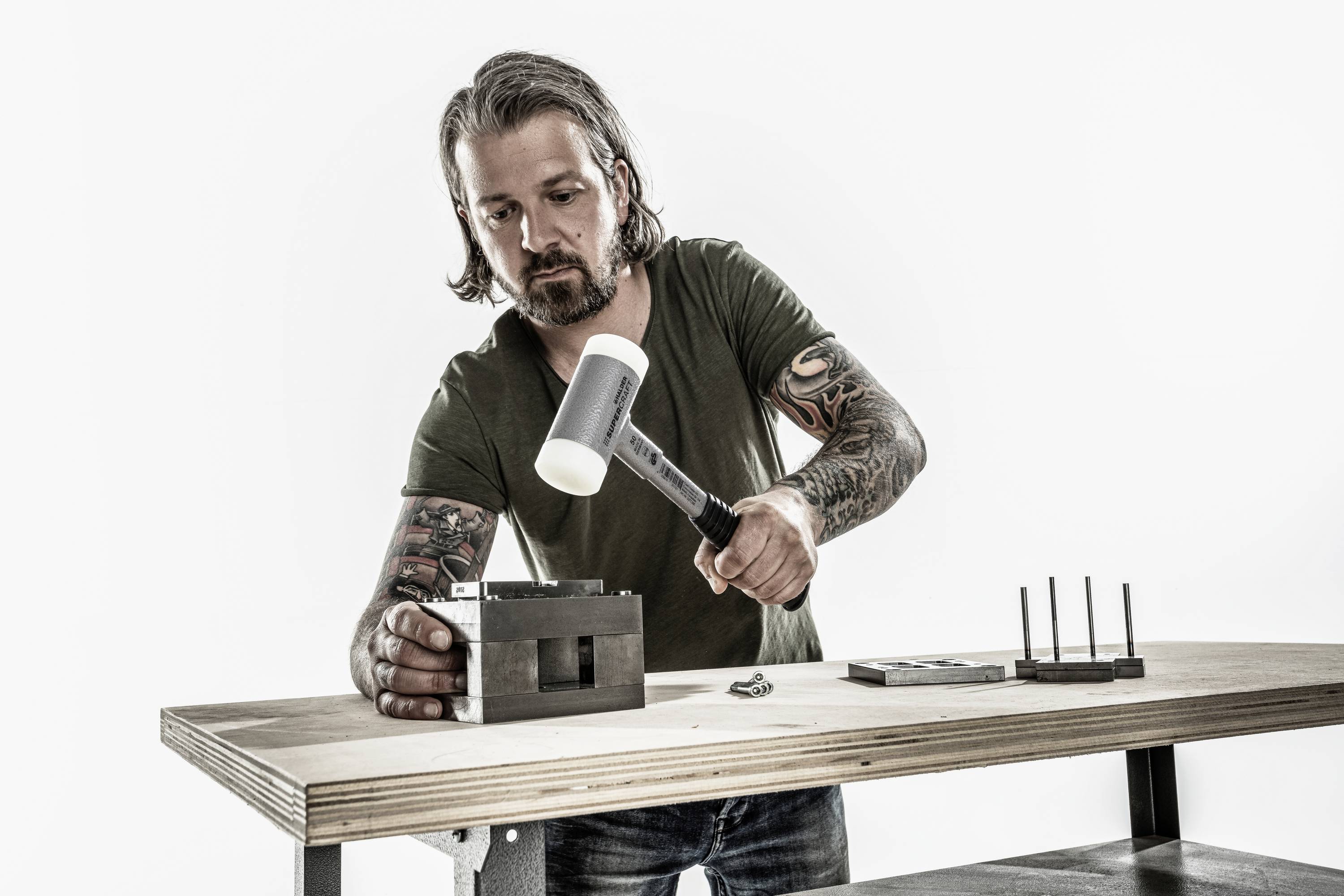 Halder SUPERCRAFT 3377.050 Schonhammer ergonomischer Griff, hart 1150g 315mm 1St.