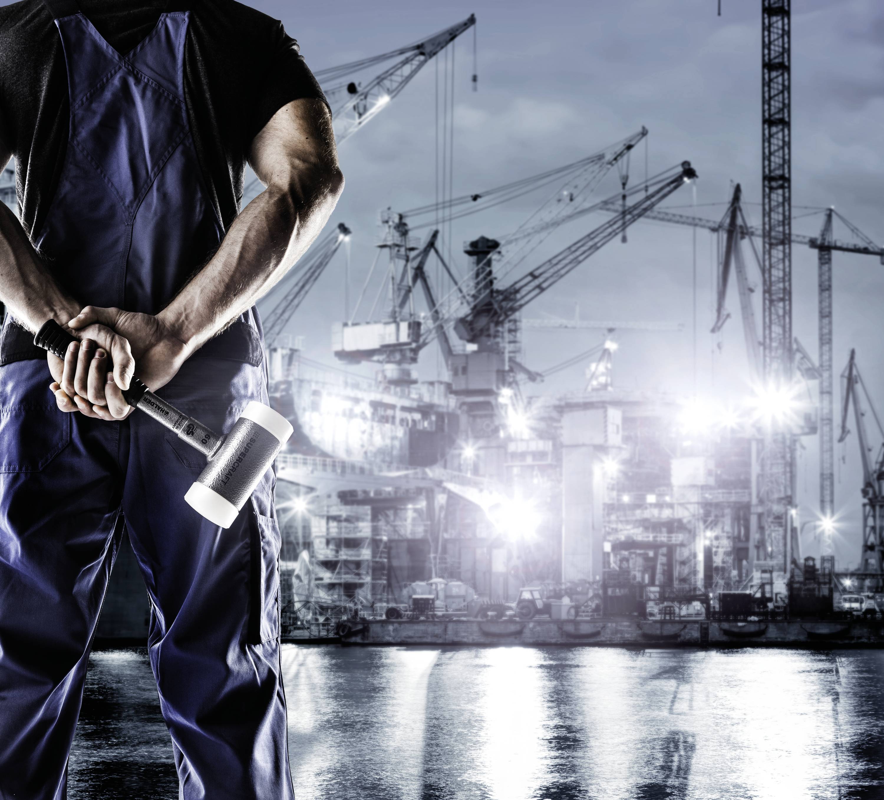 Halder SUPERCRAFT 3377.050 Schonhammer ergonomischer Griff, hart 1150g 315mm 1St.