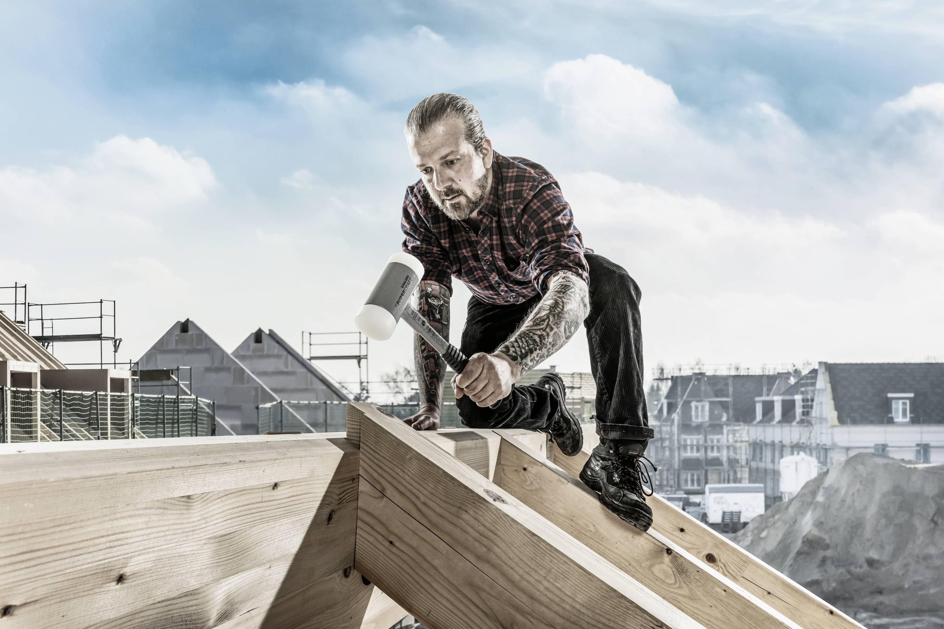 Halder SUPERCRAFT 3377.070 Schonhammer ergonomischer Griff, hart 2250g 335mm 1St.