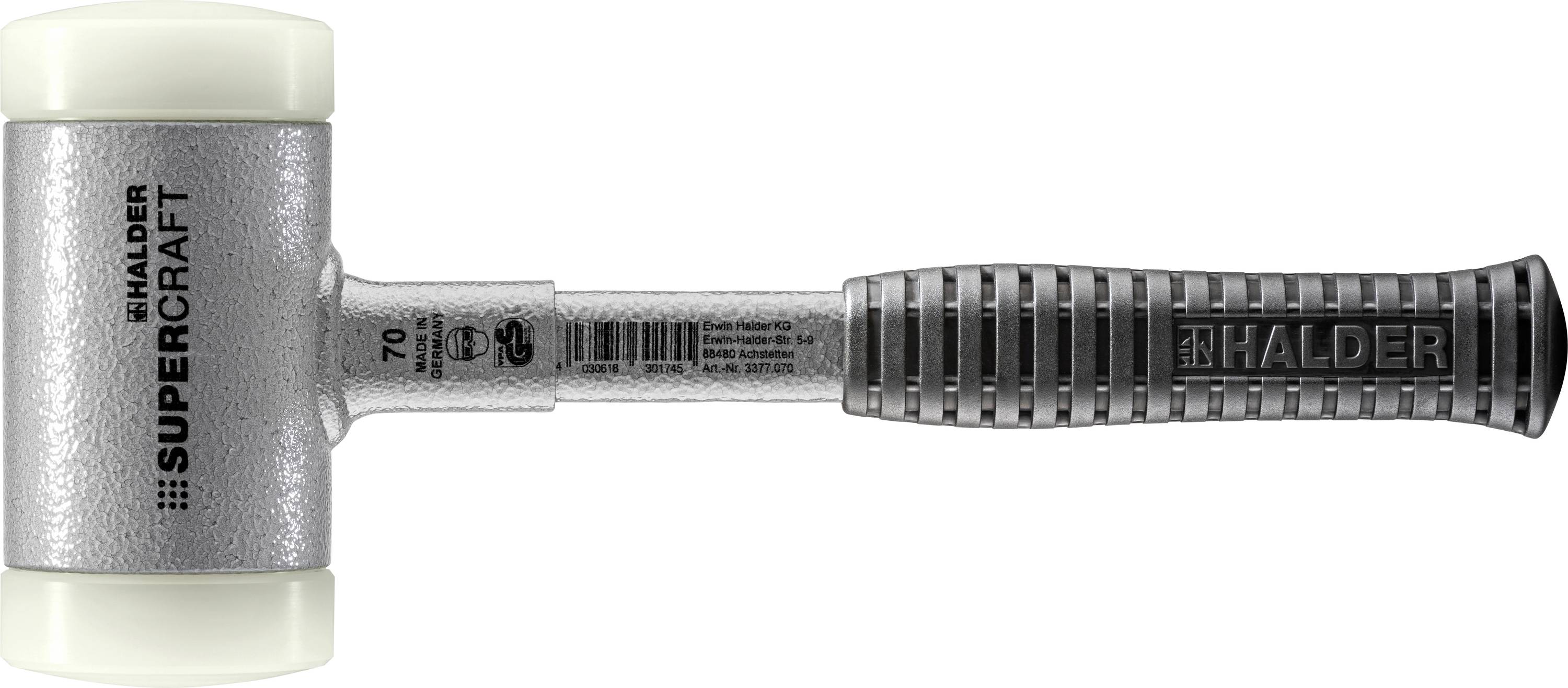 Halder SUPERCRAFT 3377.070 Schonhammer ergonomischer Griff, hart 2250 g 335 mm 1 St.