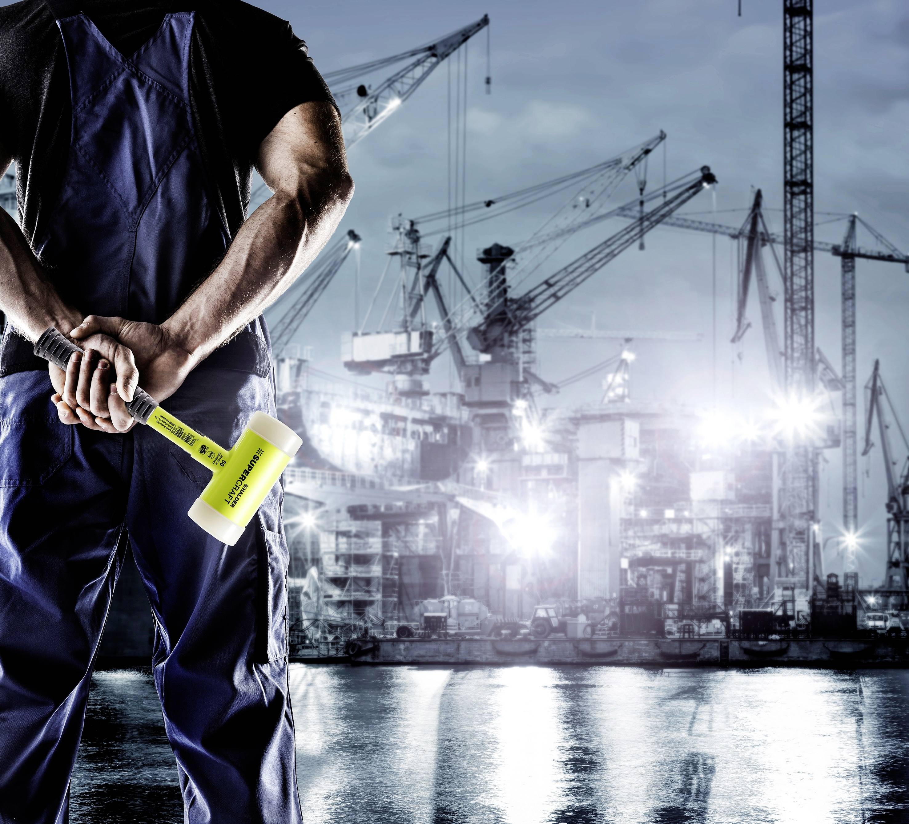 Halder SUPERCRAFT 3377.160 Schonhammer ergonomischer Griff, hart 1750g 325mm 1St.