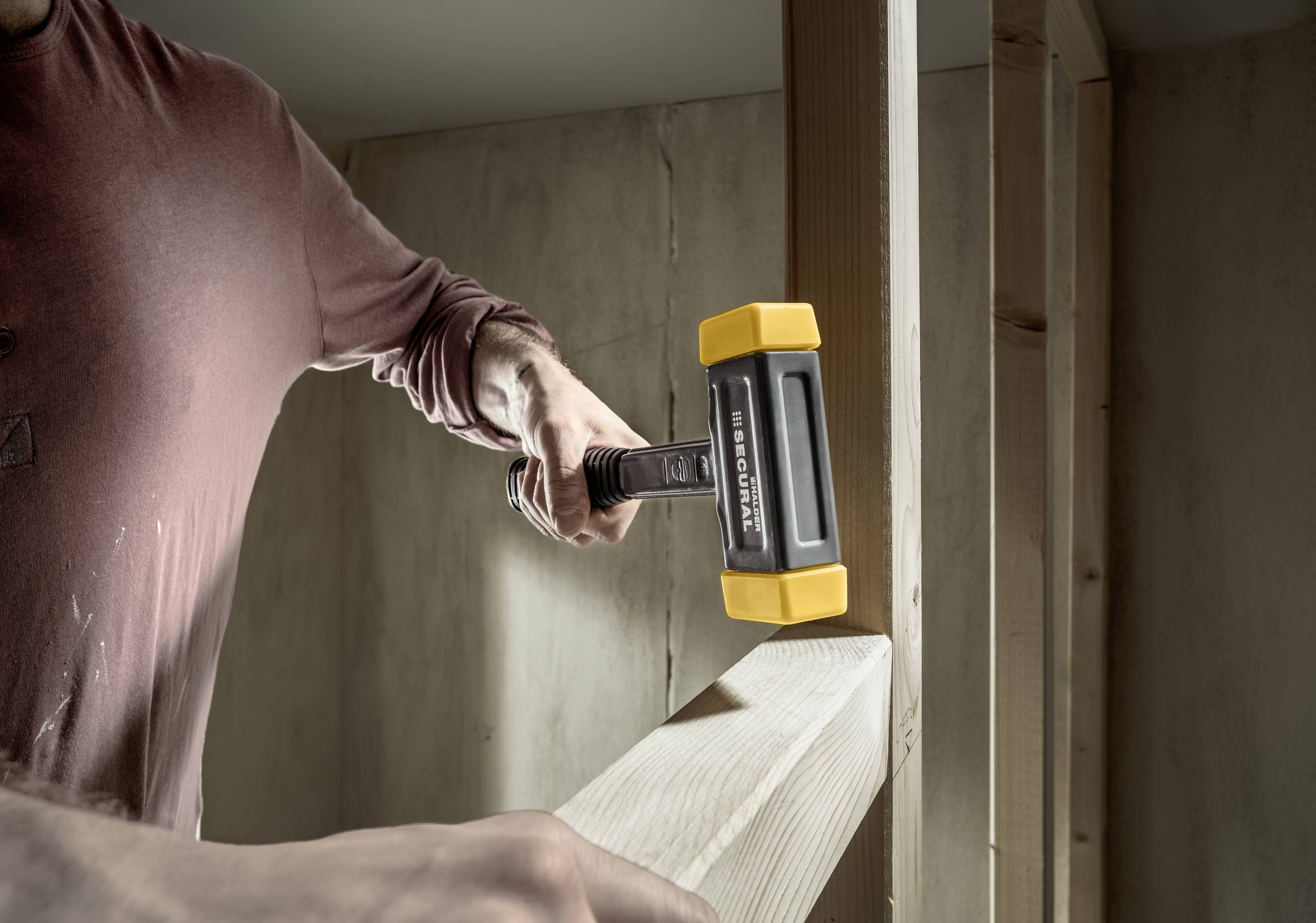 Halder SUPERCRAFT 3380.045 Schonhammer ergonomischer Griff, mittelhart 1000 g 310 mm 1 St.