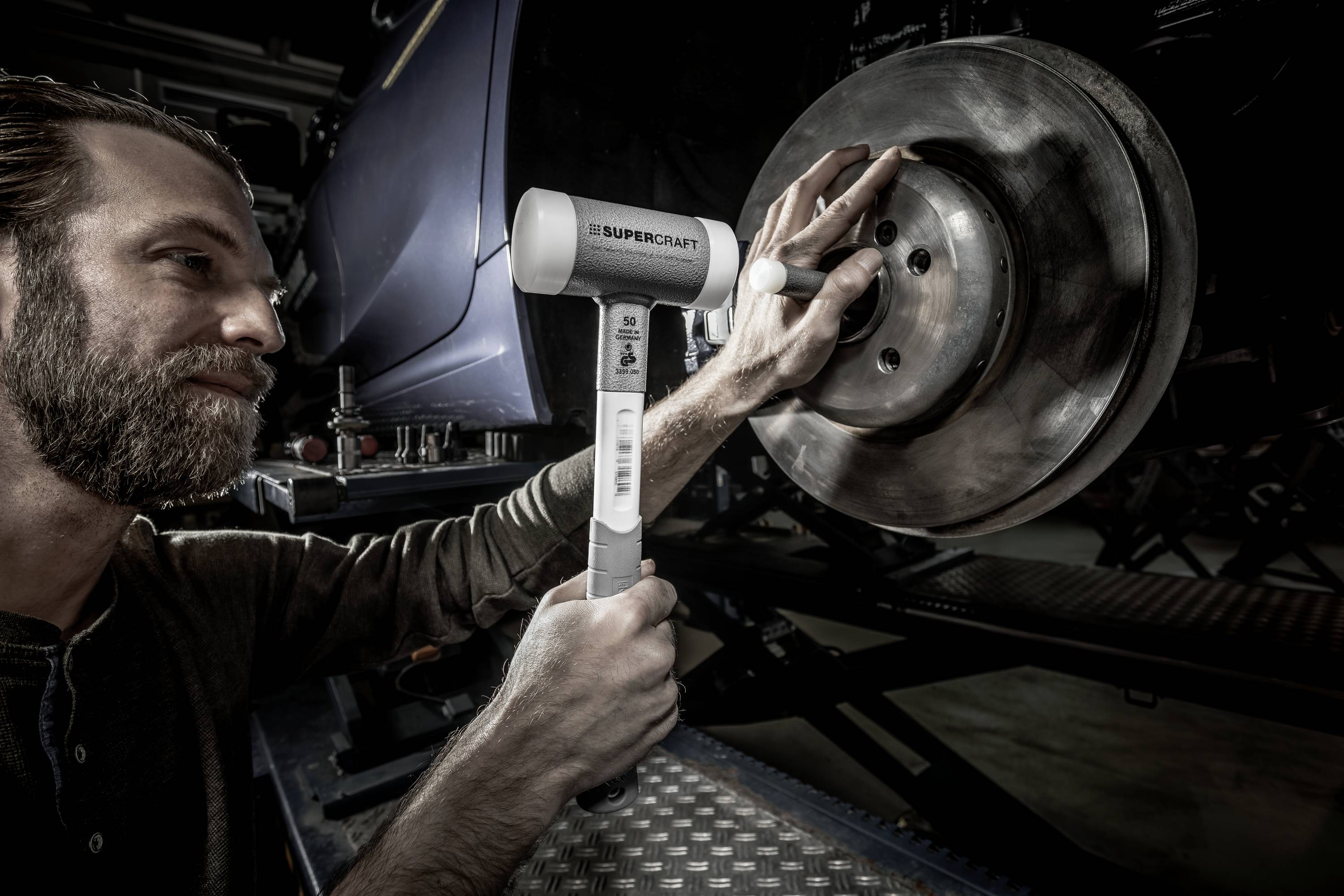 Halder SUPERCRAFT 3399.050 Schonhammer ergonomischer Griff, hart 1040g 375mm 1St.