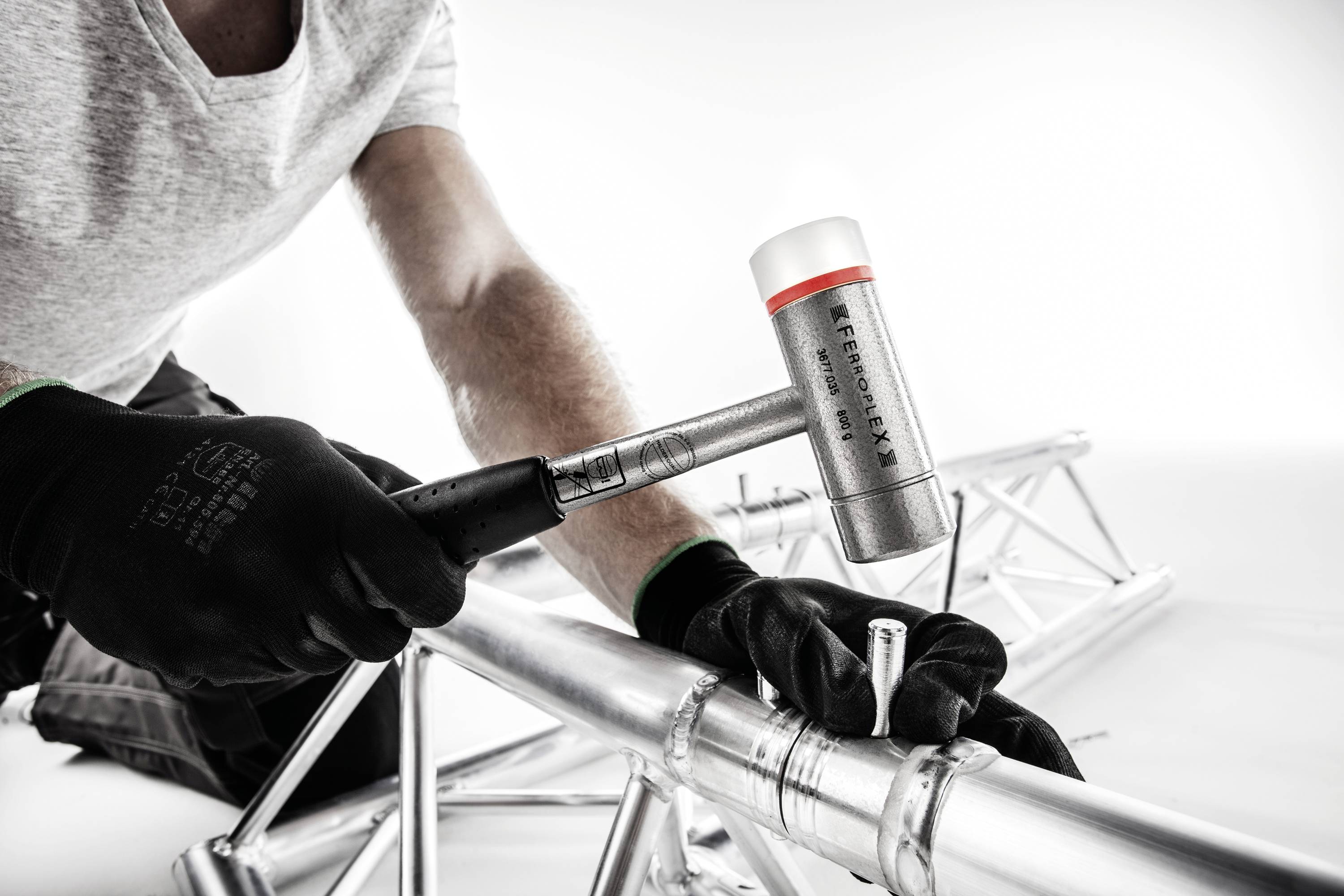 Halder FERROPLEX 3677.030 Schonhammer hart, ergonomischer Griff 600g 290mm 1St.