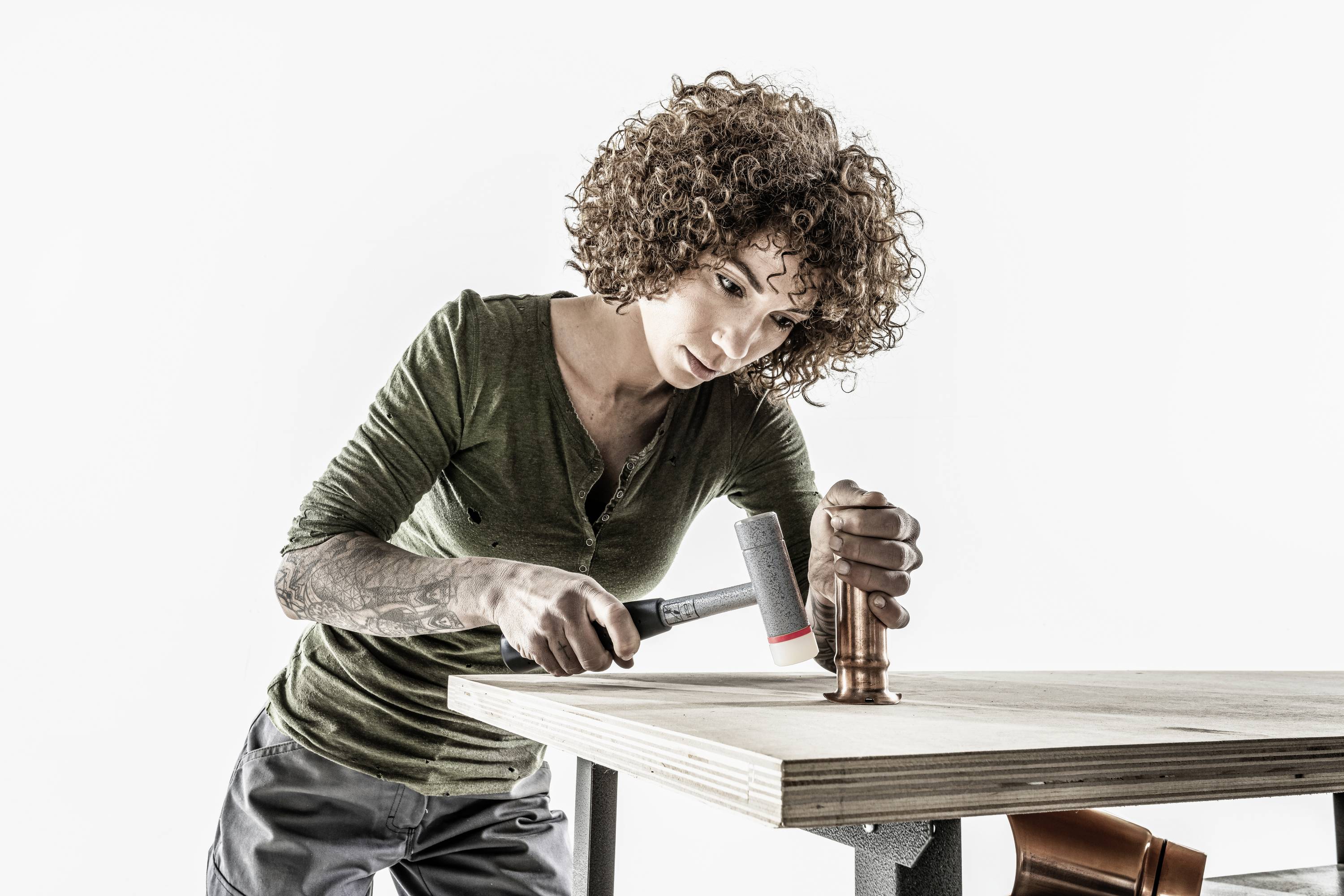 Halder FERROPLEX 3677.030 Schonhammer hart, ergonomischer Griff 600g 290mm 1St.