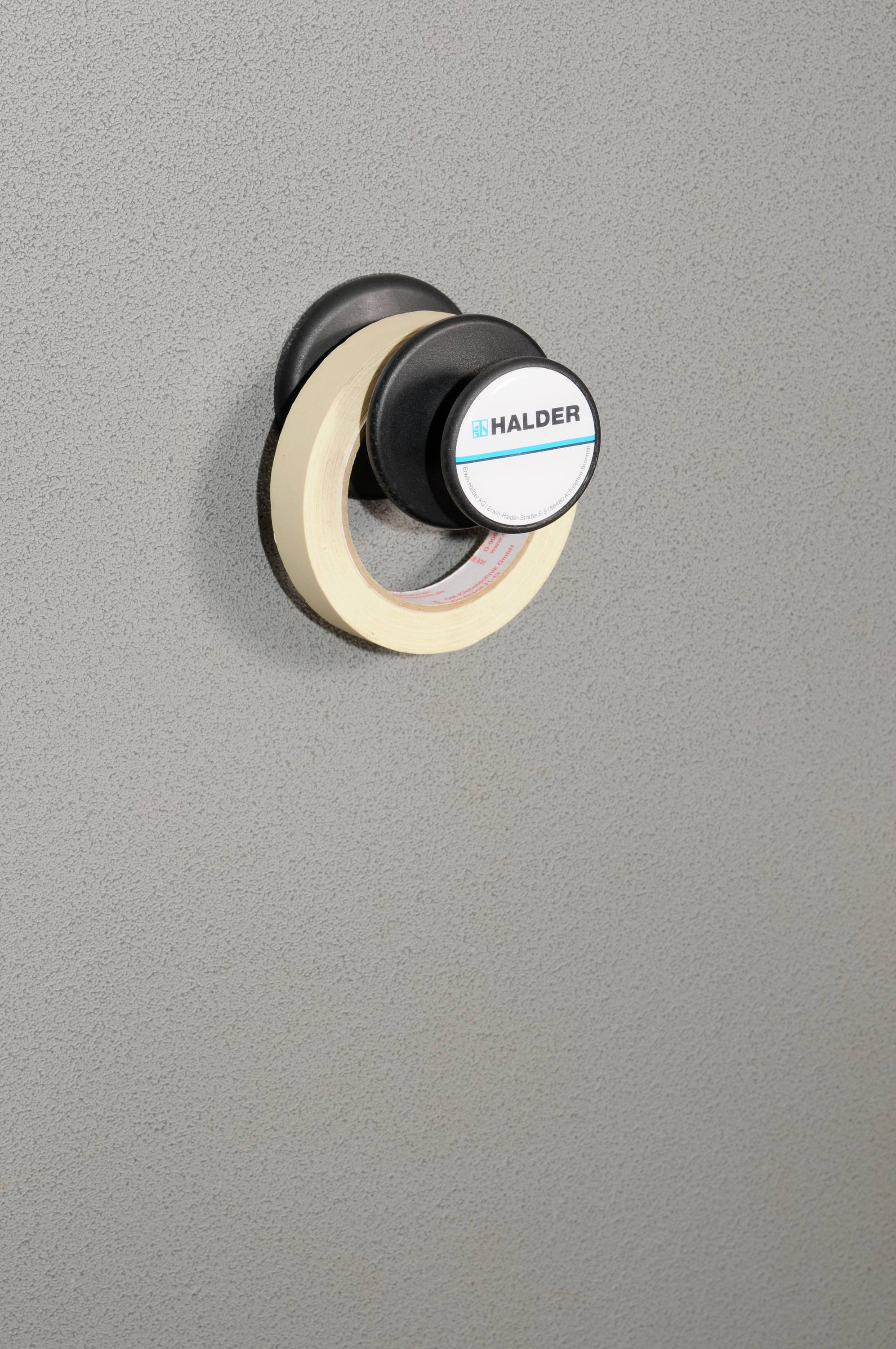 Halder 3688.003 Magnethalter schwarz (L x B) 100mm x 75mm 1St.