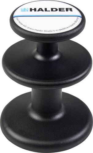 Halder 3688.003 Magnethalter schwarz (L x B) 100 mm x 75 mm 1 St.