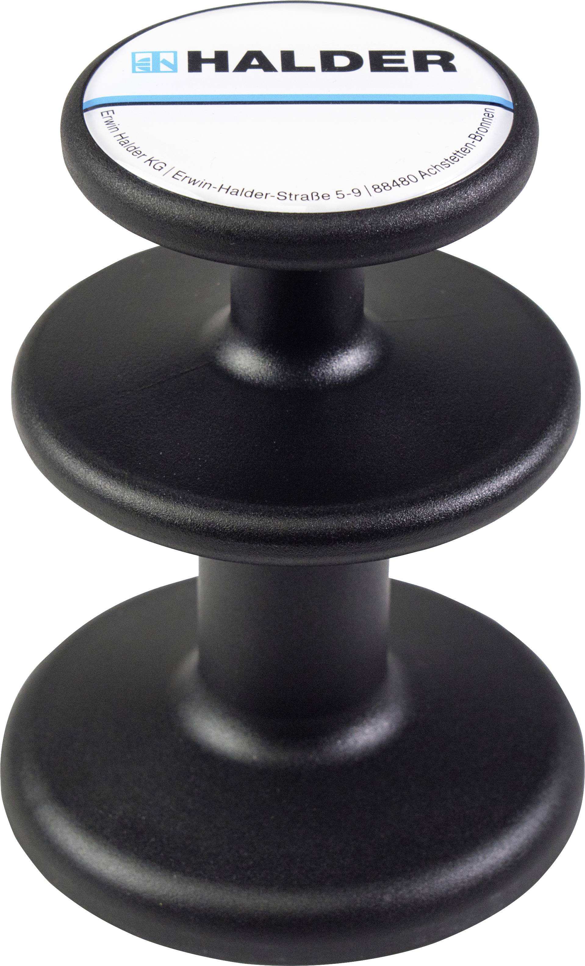 Halder 3688.003 Magnethalter schwarz (L x B) 100mm x 75mm 1St.