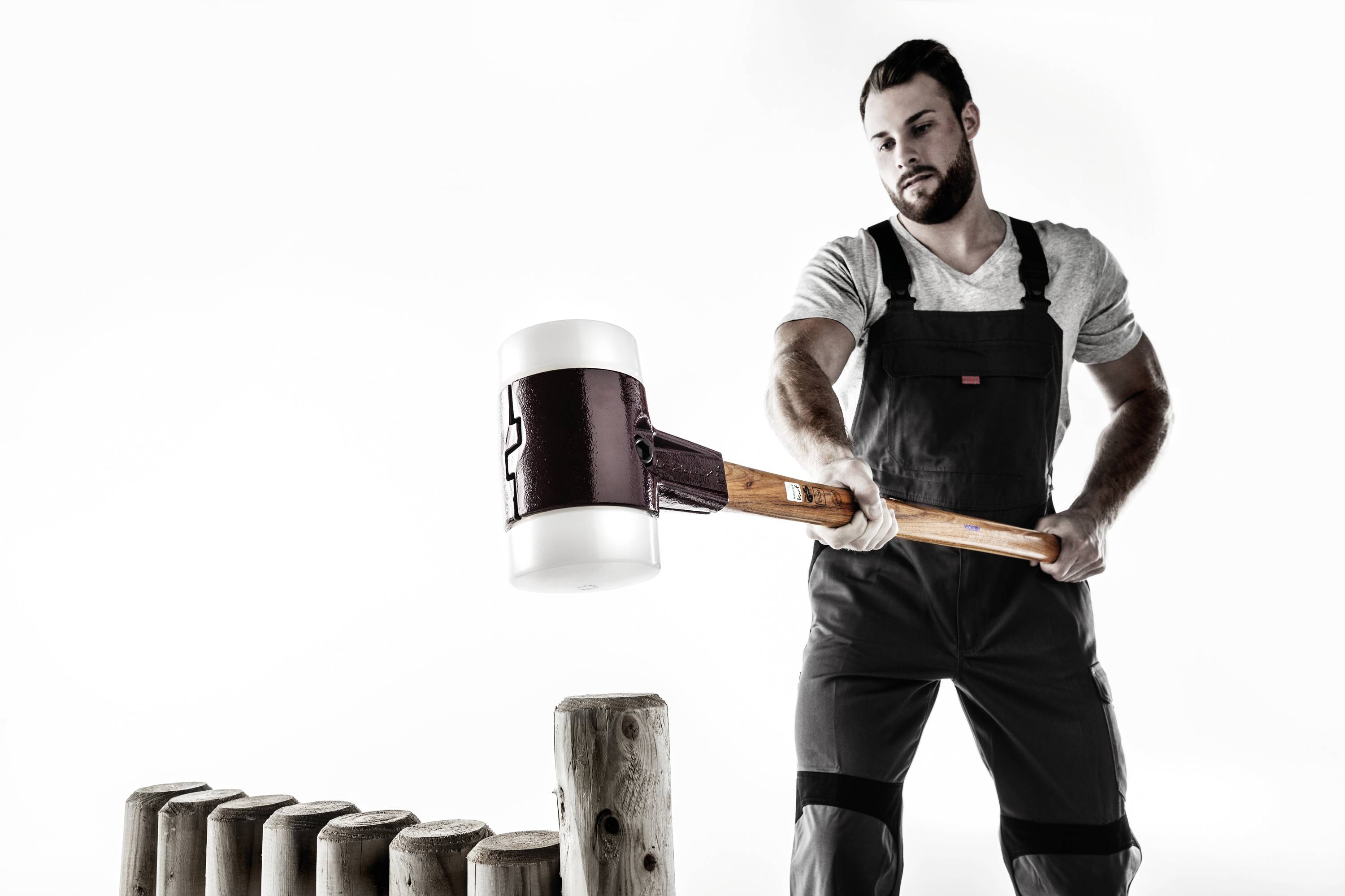 Halder SIMPLEX 3007.125 Schonhammer ergonomischer Griff, mittelhart 7900g 1045mm 1St.