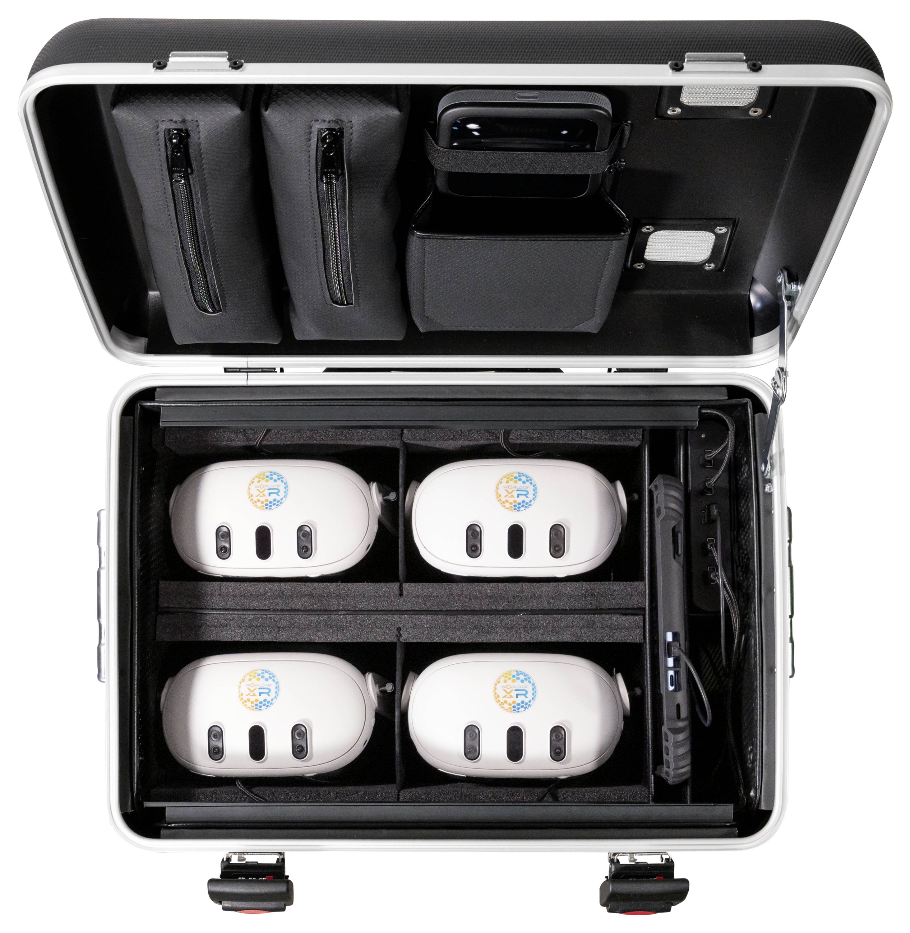 Parat PARAPROJECT® Case VR4 Lade- und Managementsystem Mobiles Ladesystem alle VR-Brillen, die mit USB-C® geladen werden könne