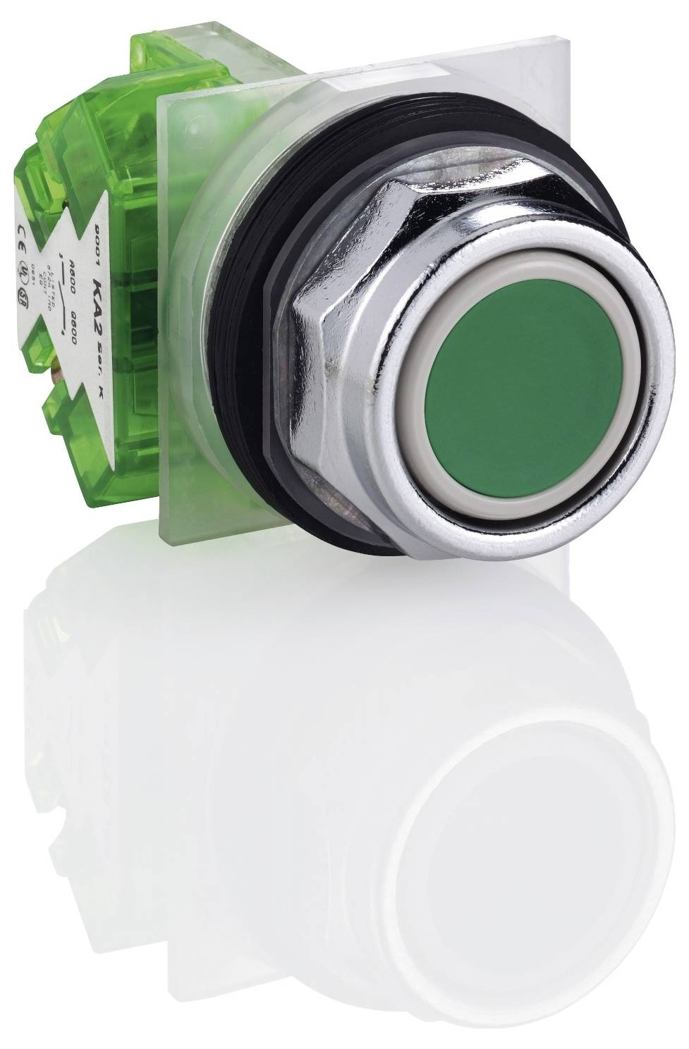 Schneider Electric 9001KR1GH5 Grüner Drucktaster Ø 30, flach, o. Rastung, 1S Drucktaster 1St.