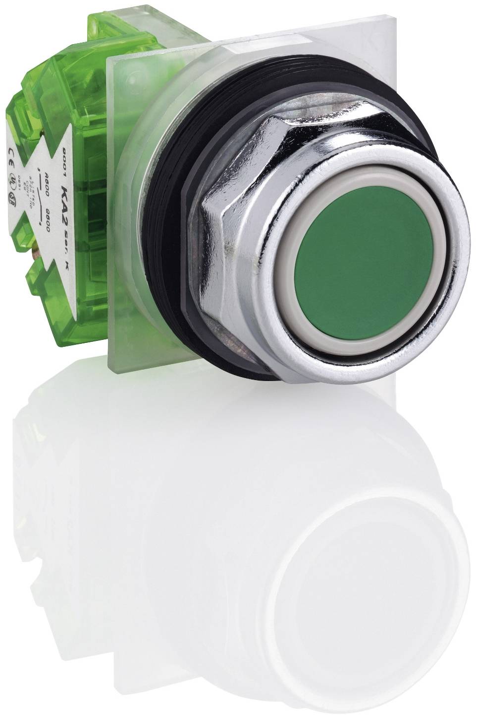 Schneider Electric 9001KR1GH5 Grüner Drucktaster Ø 30, flach, o. Rastung, 1S Drucktaster 1St.