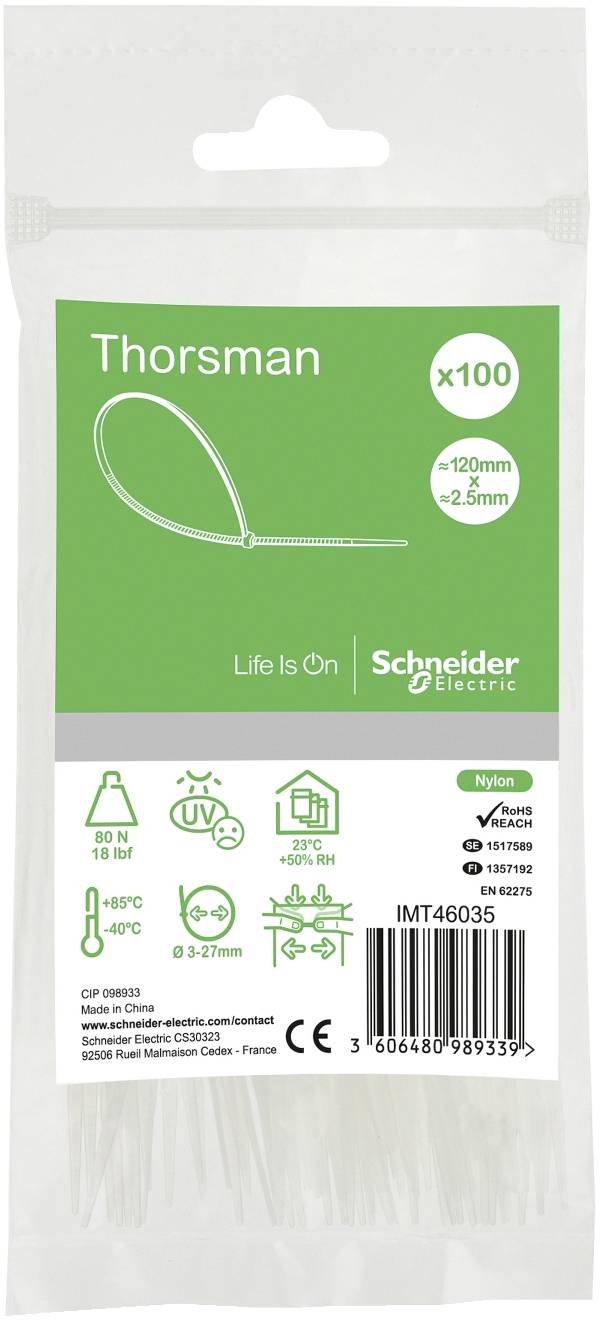Schneider Electric IMT46403 Kabelbinder 100St.
