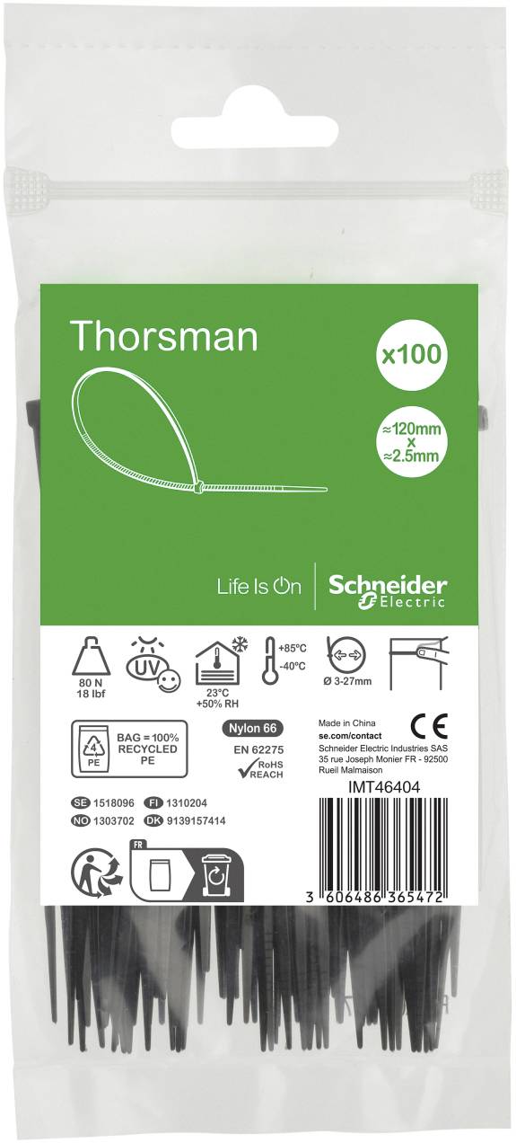 Schneider Electric IMT46404 Kabelbinder 100St.