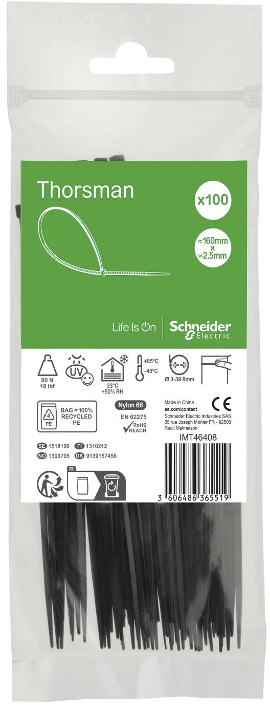 Schneider Electric IMT46408 Kabelbinder 100St.