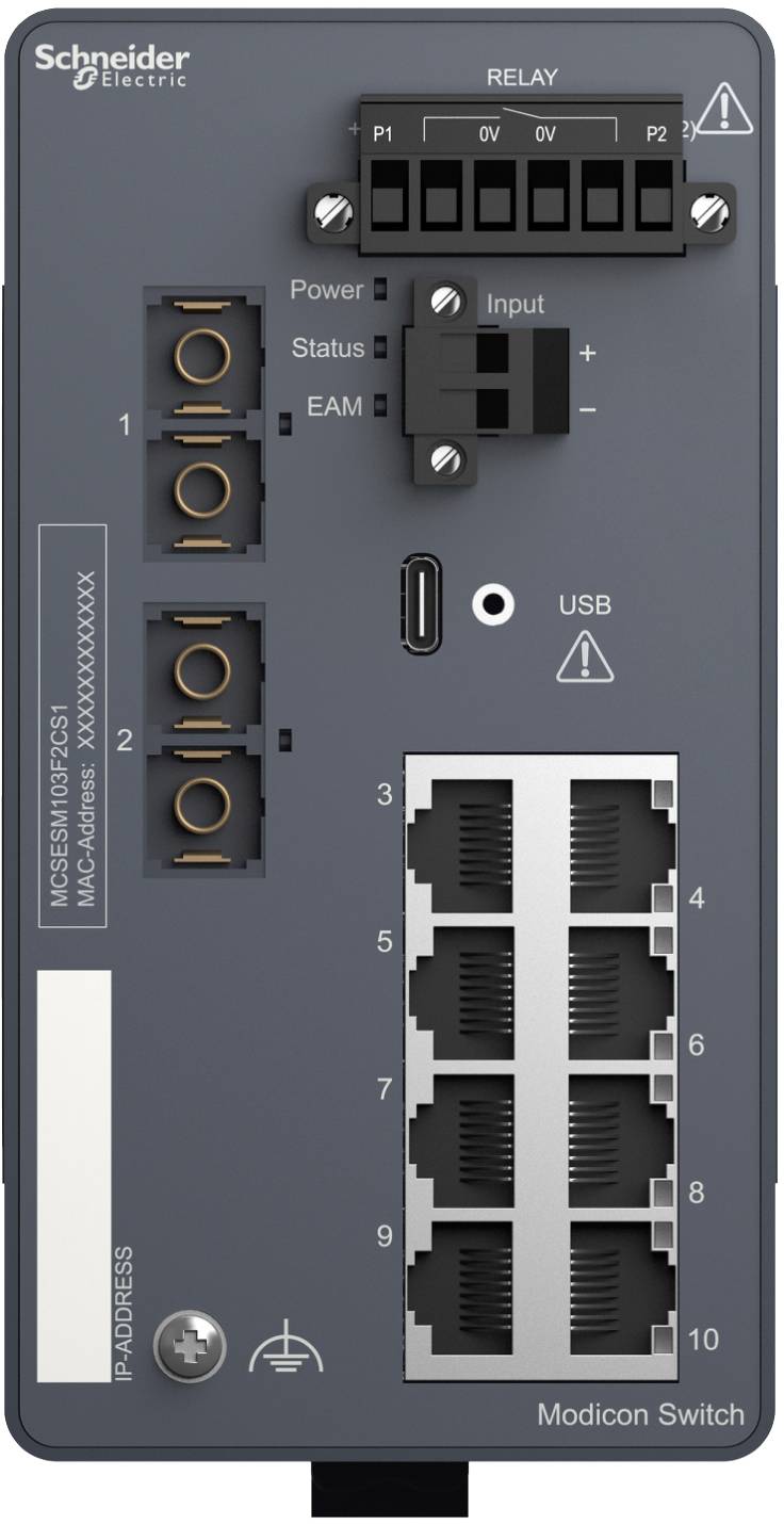 Schneider Electric MCSESM103F2CS1 Netzwerk Switch