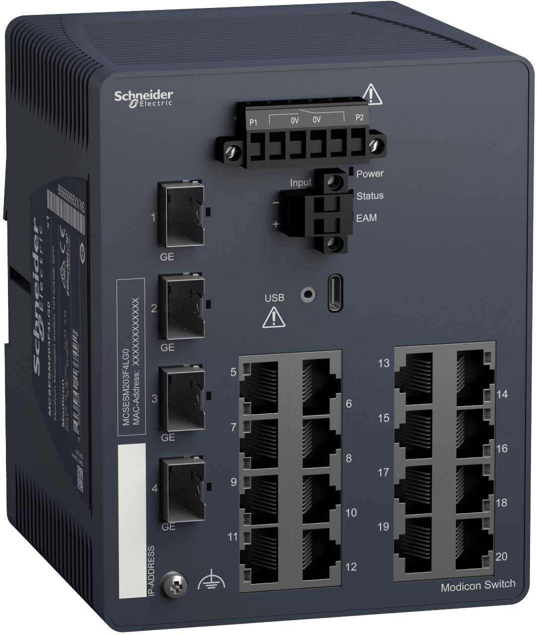 Schneider Electric MCSESM203F4LG0 Netzwerk Switch