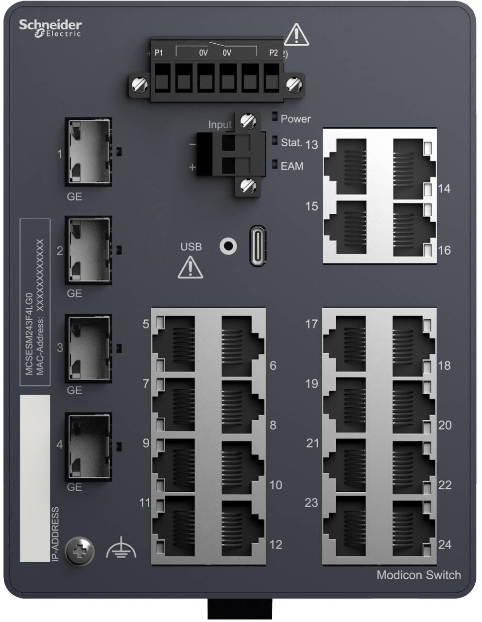 Schneider Electric MCSESM243F4LG0 Netzwerk Switch