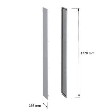 Schneider Electric NSY2SPN184 Seitenwände, Außenbefestigung, PanelSeT SFN, für elektrische Gehäuse H 1800 x T 400 mm, 2er-Set