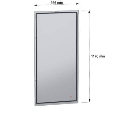 Schneider Electric NSYBPN126 Rückwand, Außenbefestigung, PanelSeT SFN, für elektrische Gehäuse H 1200 x B 600mm Rückwand 1St.