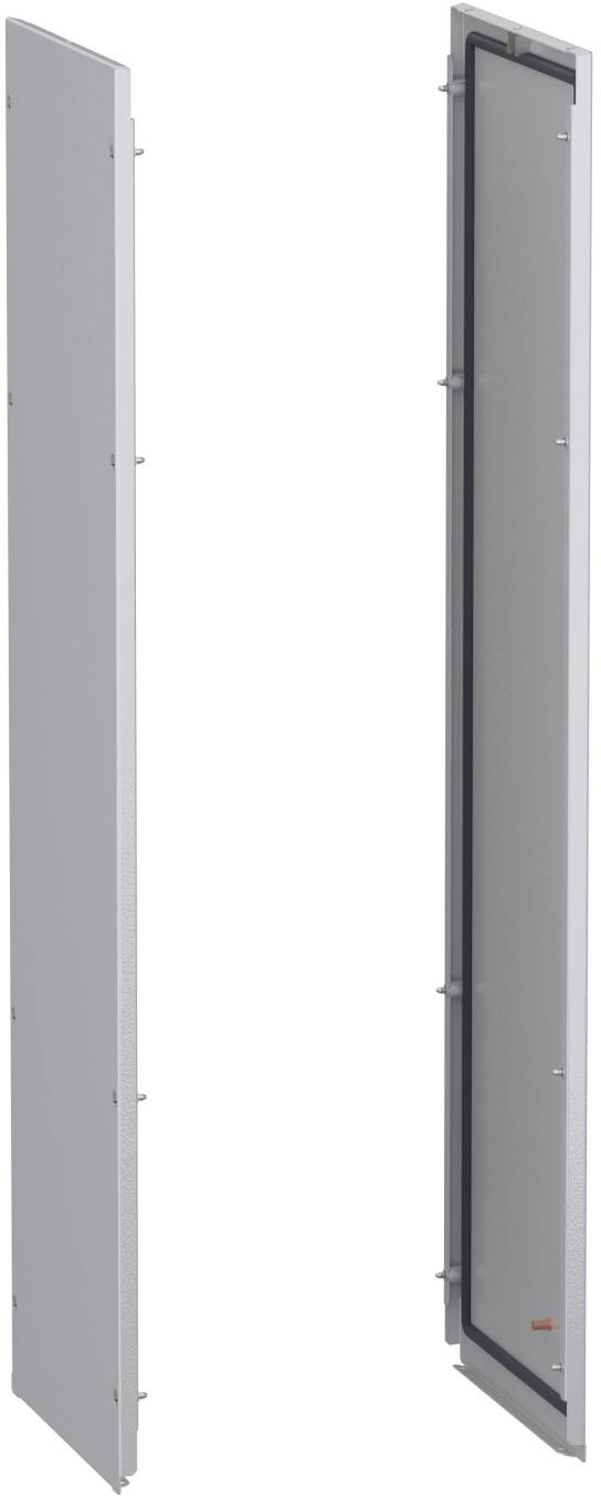 Schneider Electric NSY2SPN124 Seitenwände, Außenbefestigung, PanelSeT SFN, für elektrische Gehäuse H 1200 x T 400 mm, 2er-Set
