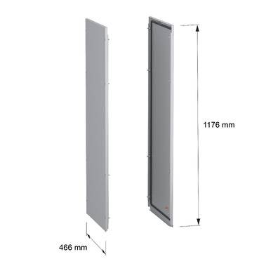 Schneider Electric NSY2SPN125 Seitenwände, Außenbefestigung, PanelSeT SFN, für elektrische Gehäuse H 1200 x T 500 mm, 2er-Set
