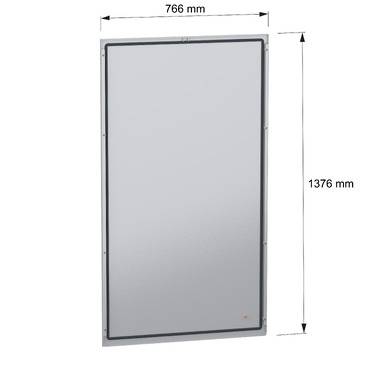 Schneider Electric NSYBPN148 Rückwand, Außenbefestigung, PanelSeT SFN, für elektrische Gehäuse H 1400 x B 800mm Rückwand 1St.