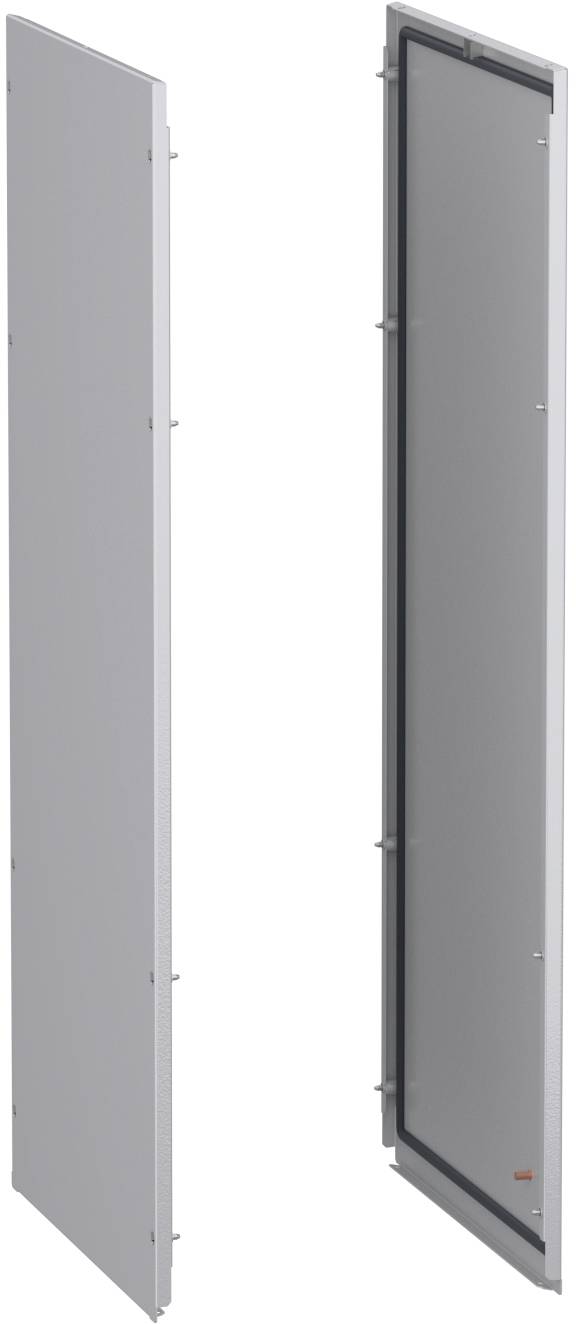 Schneider Electric NSY2SPN126 Seitenwände, Außenbefestigung, PanelSeT SFN, für elektrische Gehäuse H 1200 x T 600 mm, 2er-Set