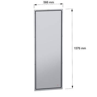 Schneider Electric NSYBPN166 Rückwand, Außenbefestigung, PanelSeT SFN, für elektrische Gehäuse H 1600 x B 600mm Rückwand 1St.