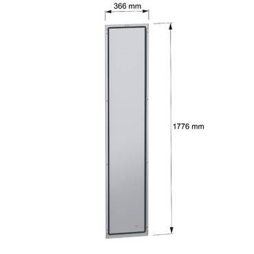 Schneider Electric NSYBPN184 Rückwand, Außenbefestigung, PanelSeT SFN, für elektrische Gehäuse H 1800 x B 400mm Rückwand 1St.