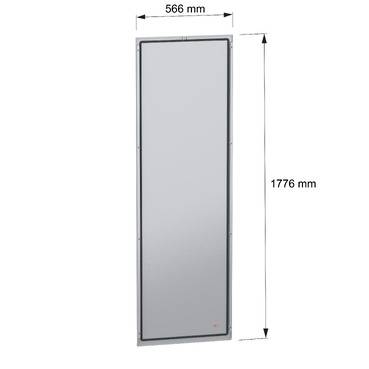 Schneider Electric NSYBPN186 Rückwand, Außenbefestigung, PanelSeT SFN, für elektrische Gehäuse H 1800 x B 600mm Rückwand 1St.