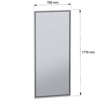 Schneider Electric NSYBPN188 Rückwand, Außenbefestigung, PanelSeT SFN, für elektrische Gehäuse H 1800 x B 800mm Rückwand 1St.
